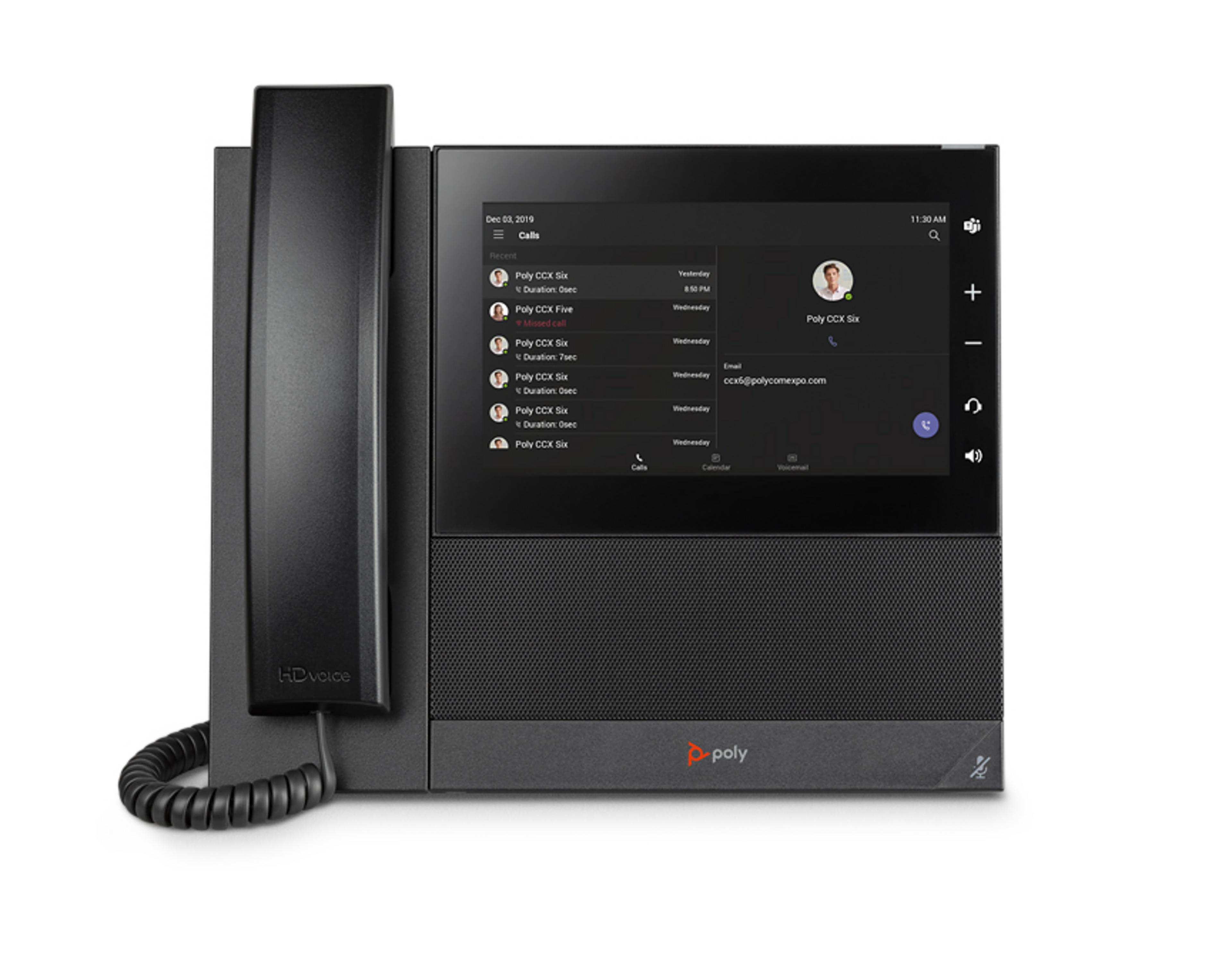 Combiné téléphone desktop Poly CCX 600