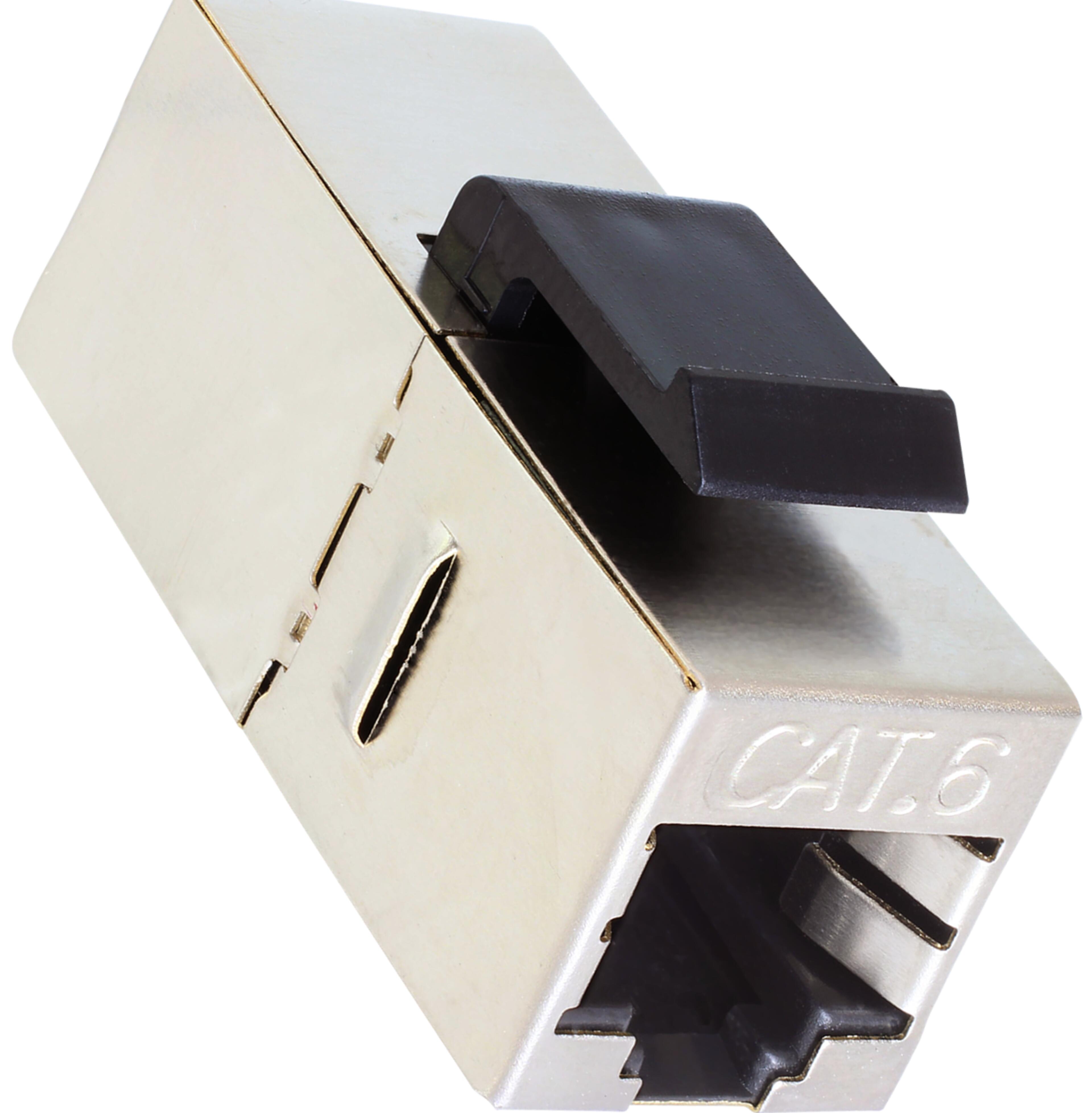 Keystone Jack 1x RJ45/f-f STP Cat6