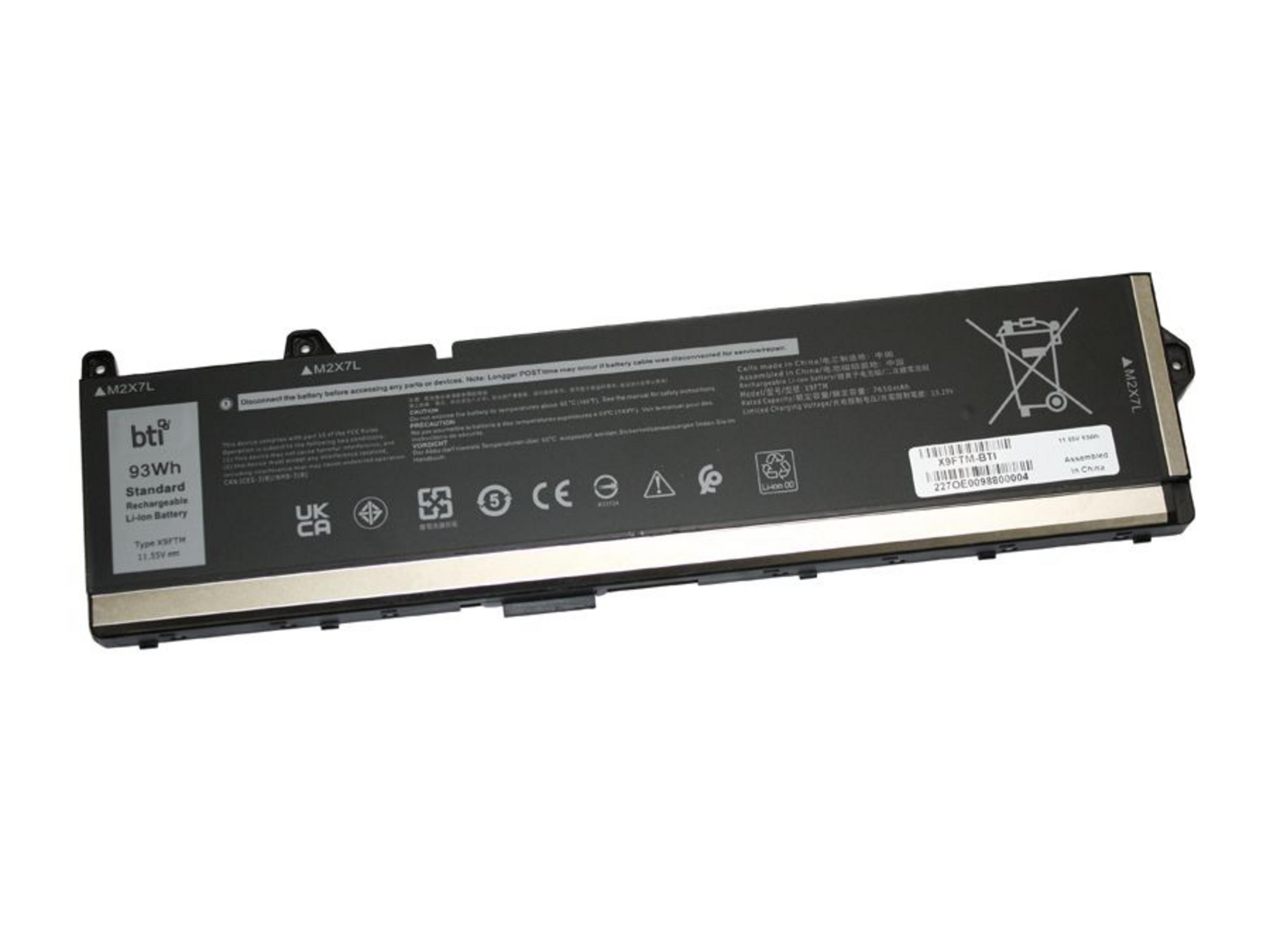 BTI 6-cell Dell 8050mAh Battery
