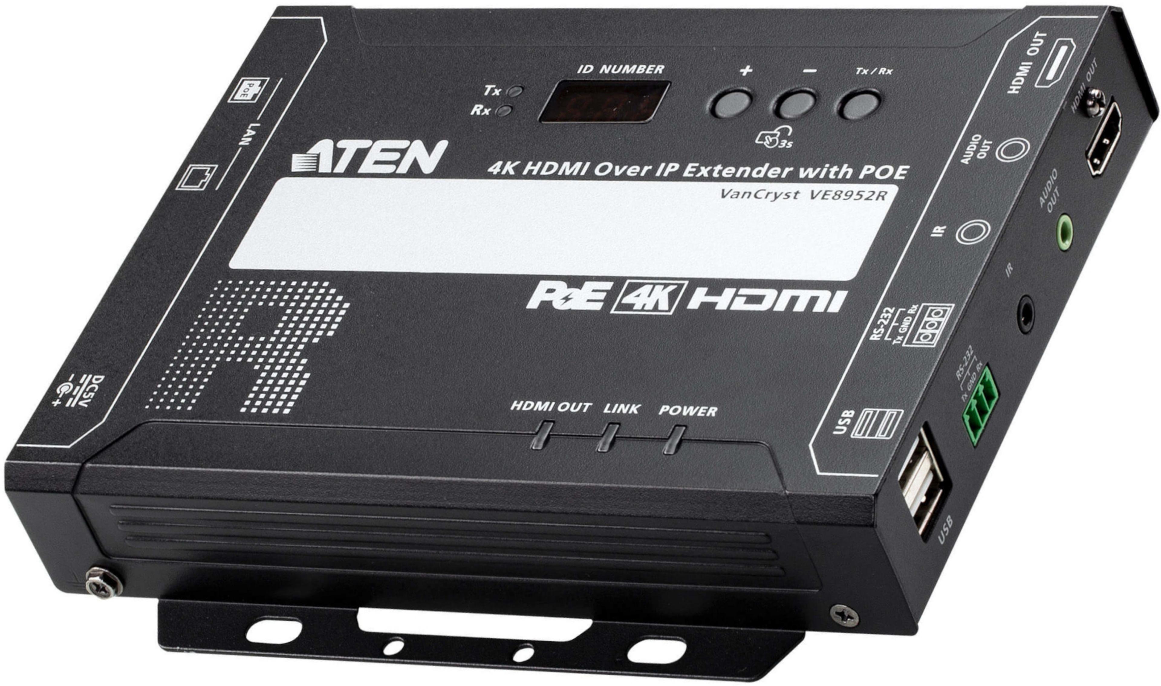 ATEN HDMI IP+Cat5e Receiver 100m 4K PoE