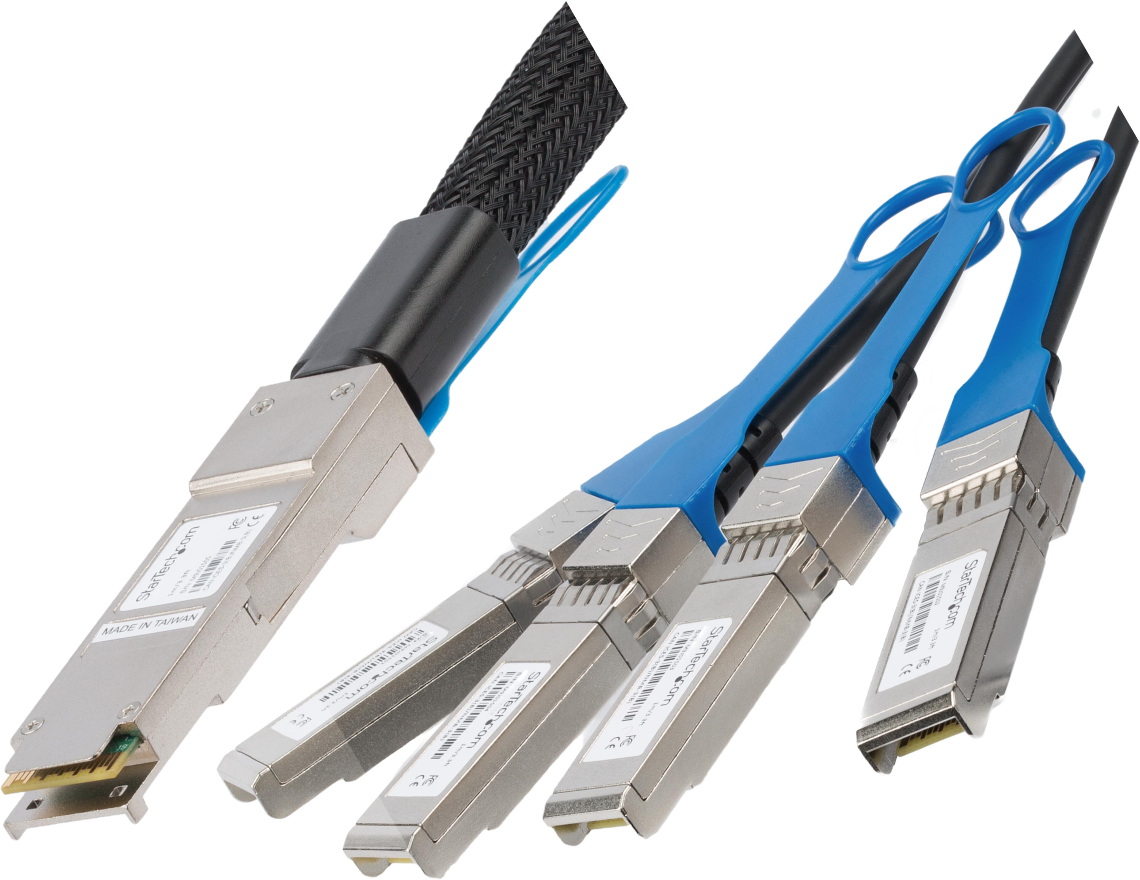 Kabel QSFP+ Stecker - 4xSFP+ Stecker 5 m