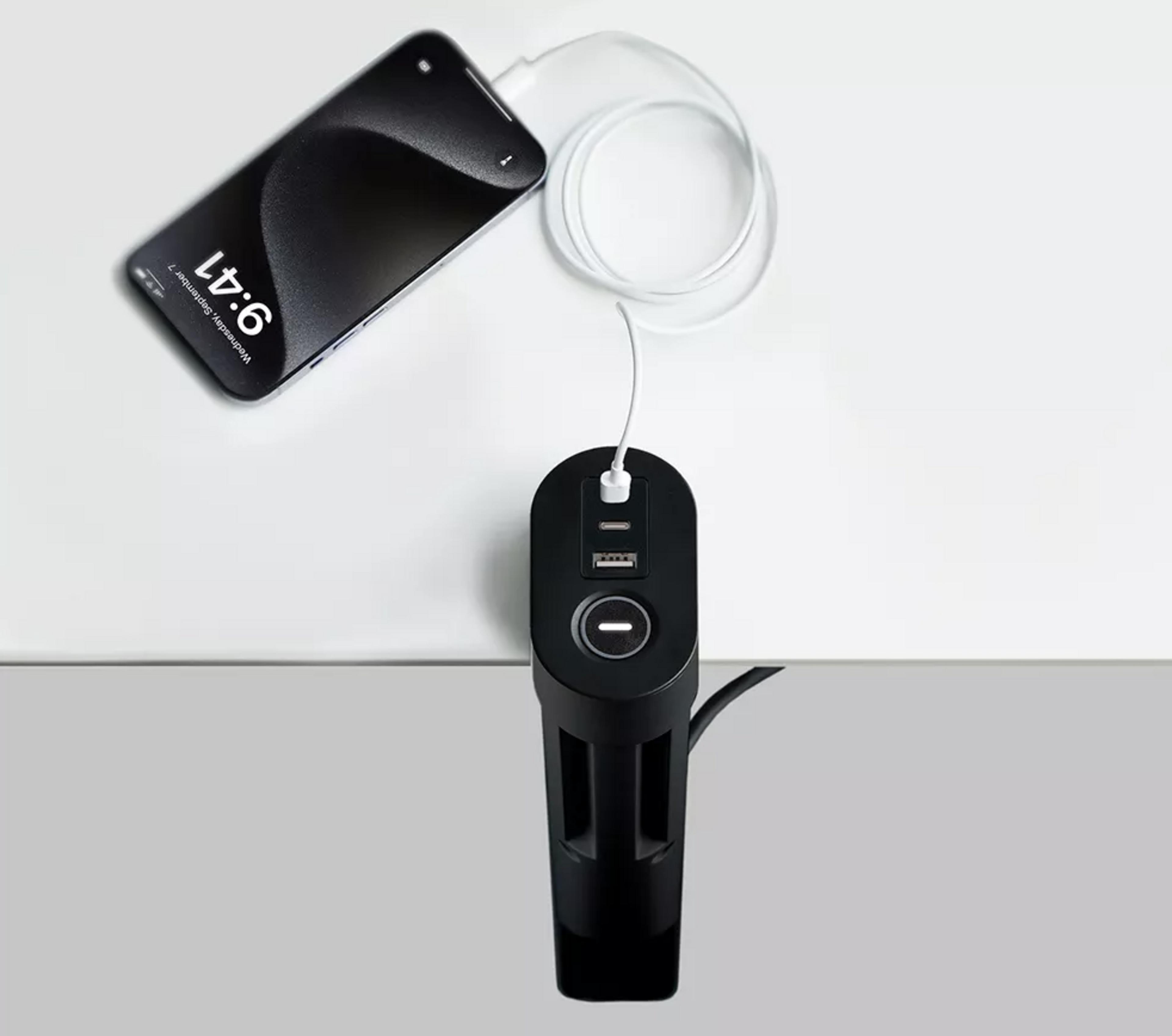 Neomounts 3-way USB Desk Socket