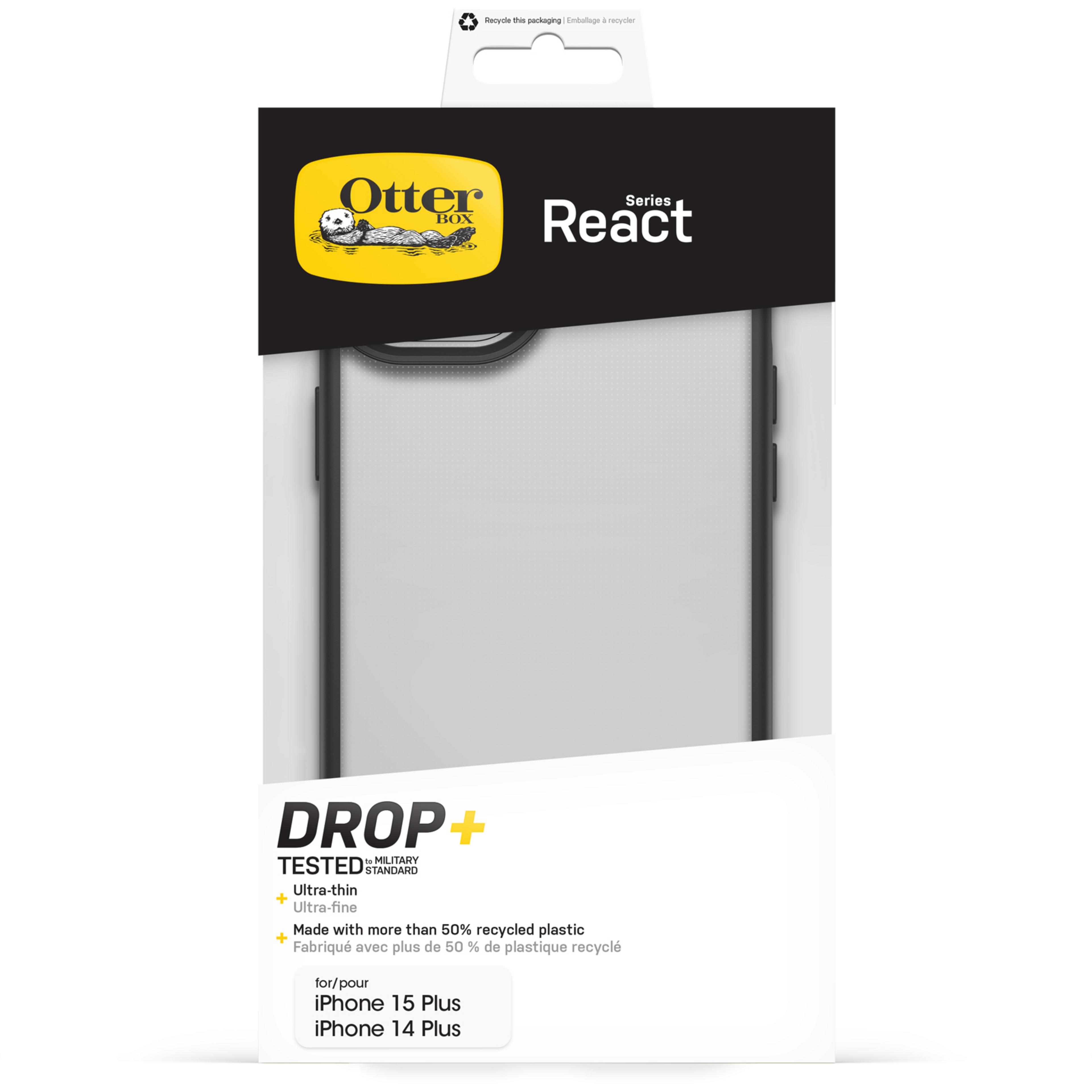 OtterBox iPhone 15+ React Black Crystal