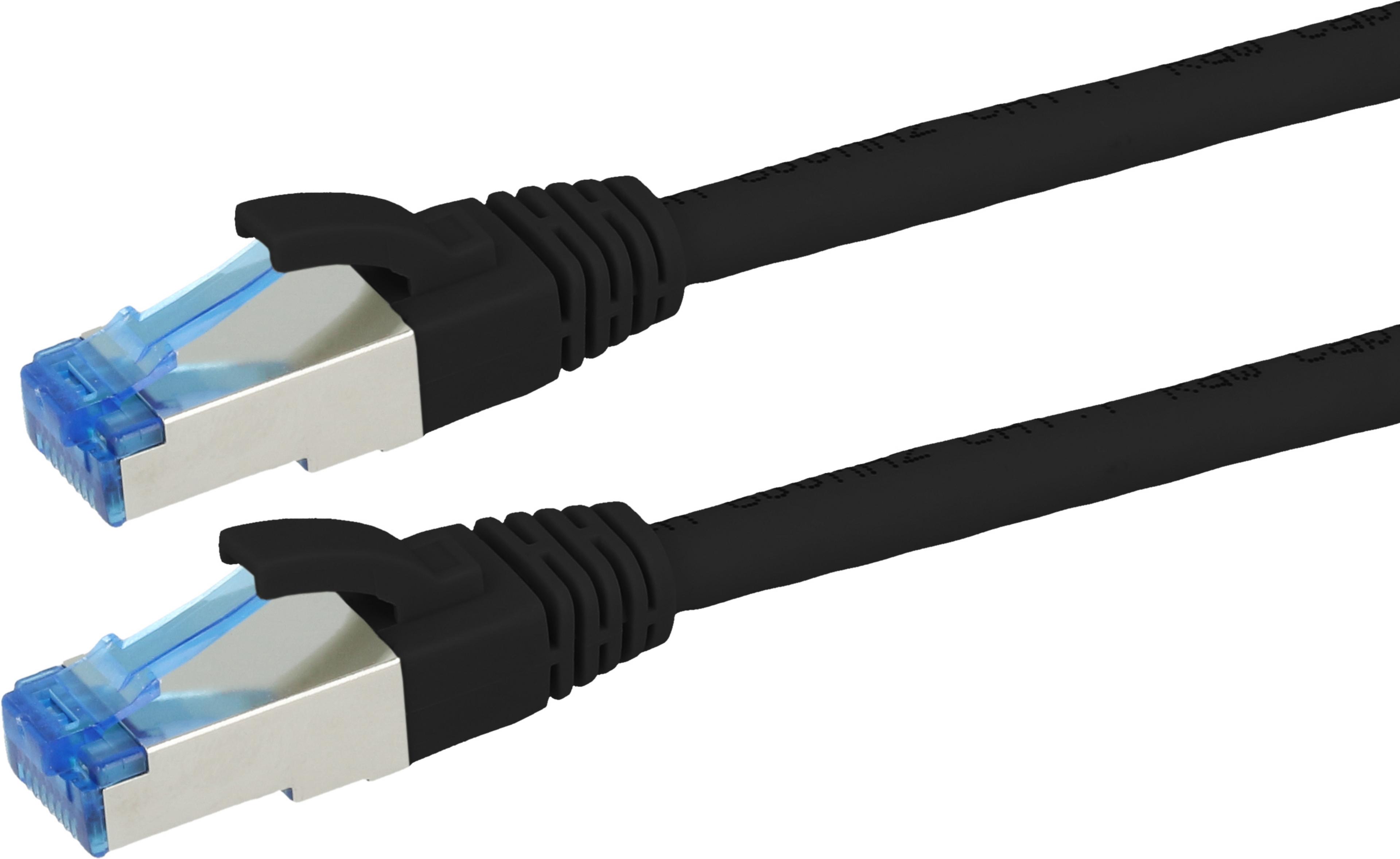 Patch Cable RJ45 S/FTP Cat6a 3m Black