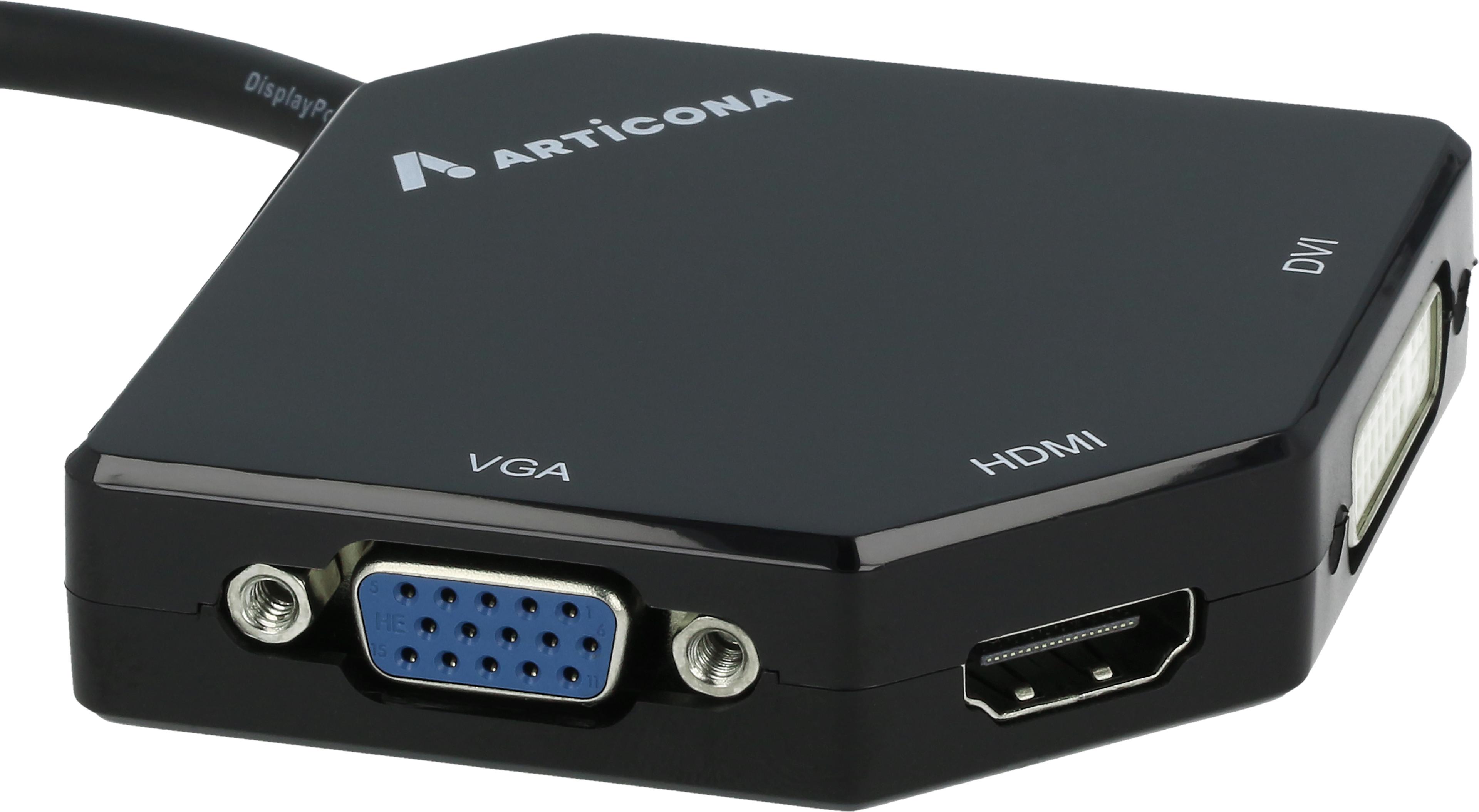 ARTICONA Mini-DP-HDMI/DVI-D/VGA Adapter
