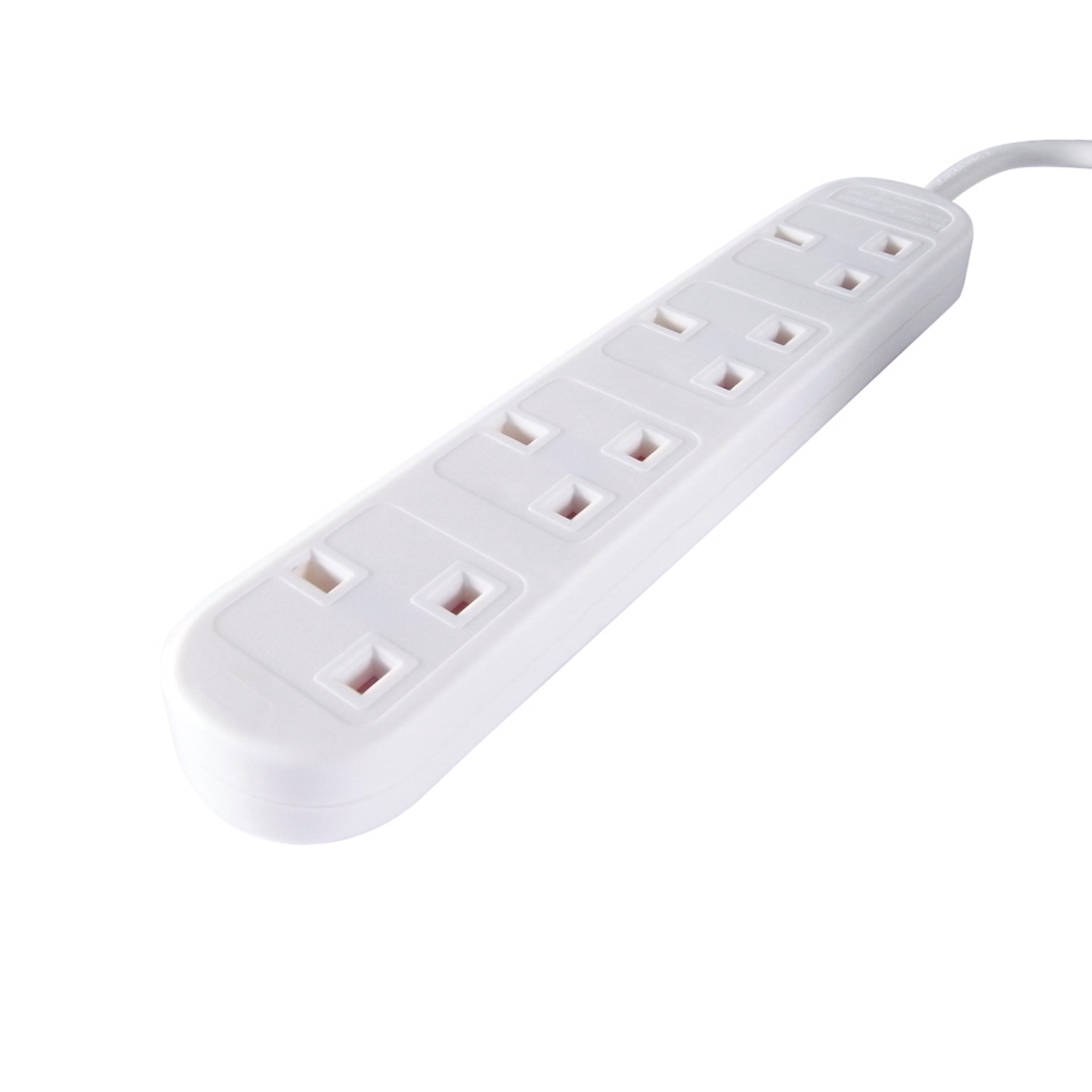 Connekt Gear 4 Way Power Ext. Lead White