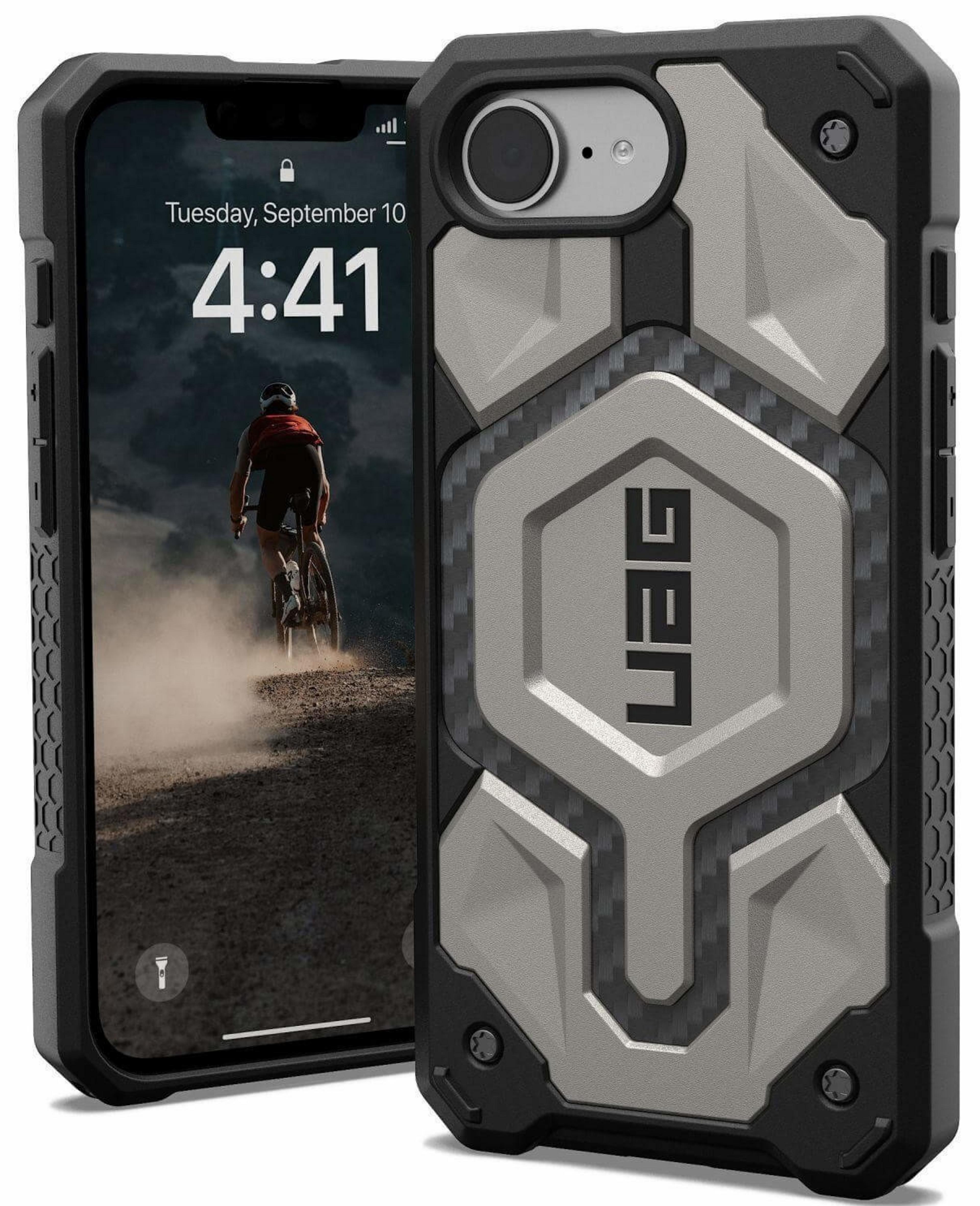Coque UAG Monarch Pro iPhone 16e titane