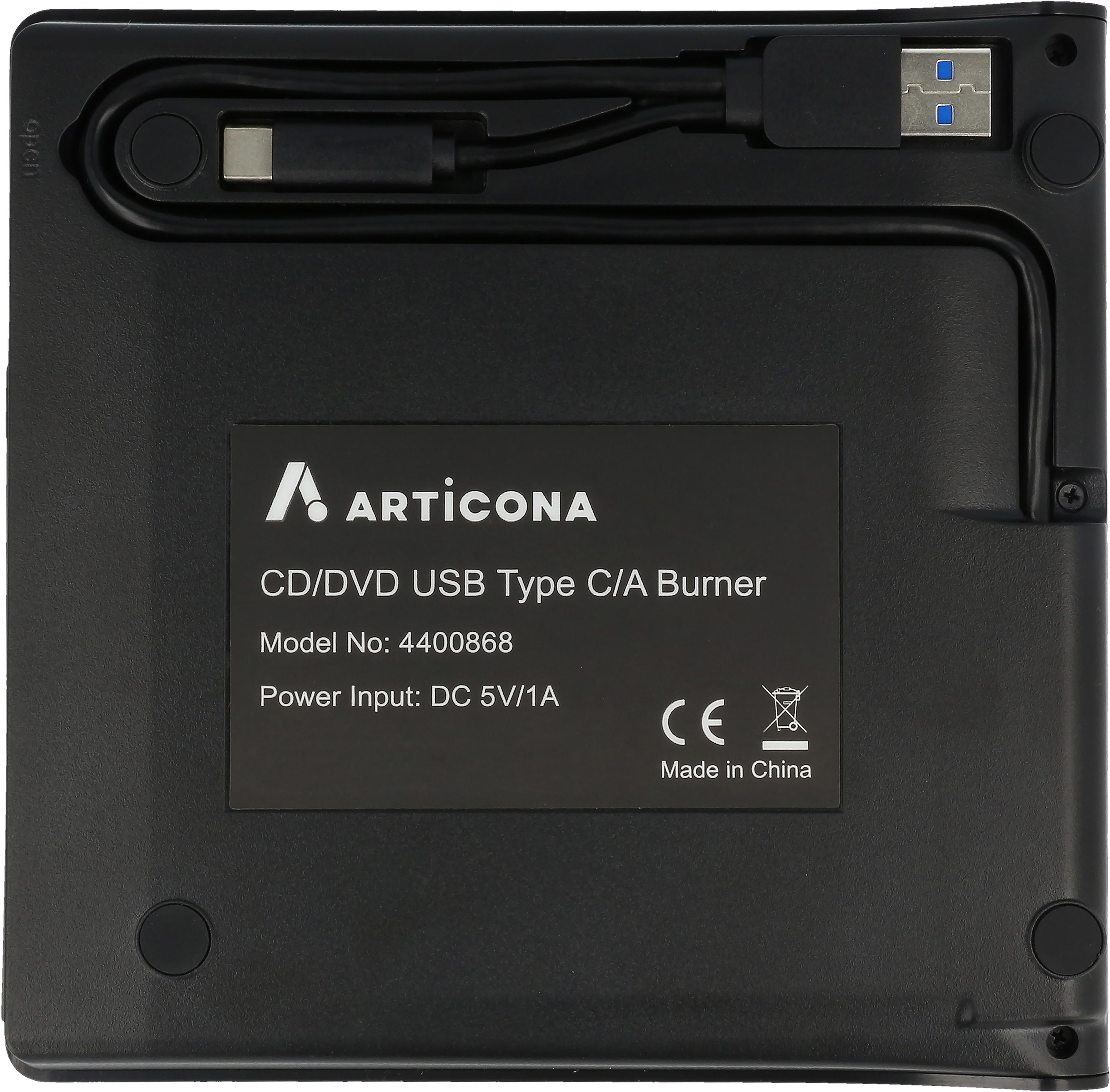 ARTICONA CD/DVD USB-C/A Burner