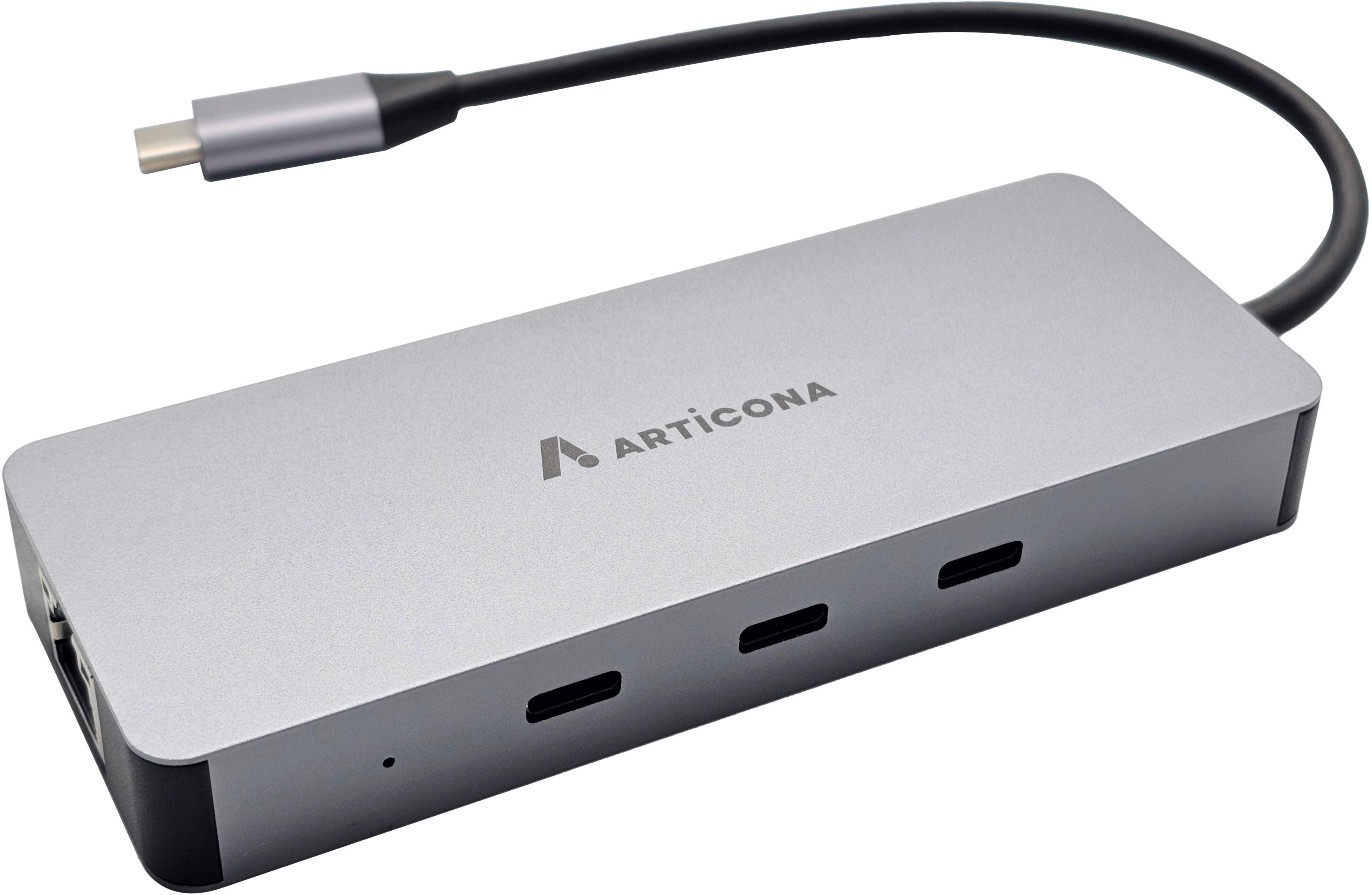 ARTICONA USB-C - HDMI/RJ45/3xC adapter