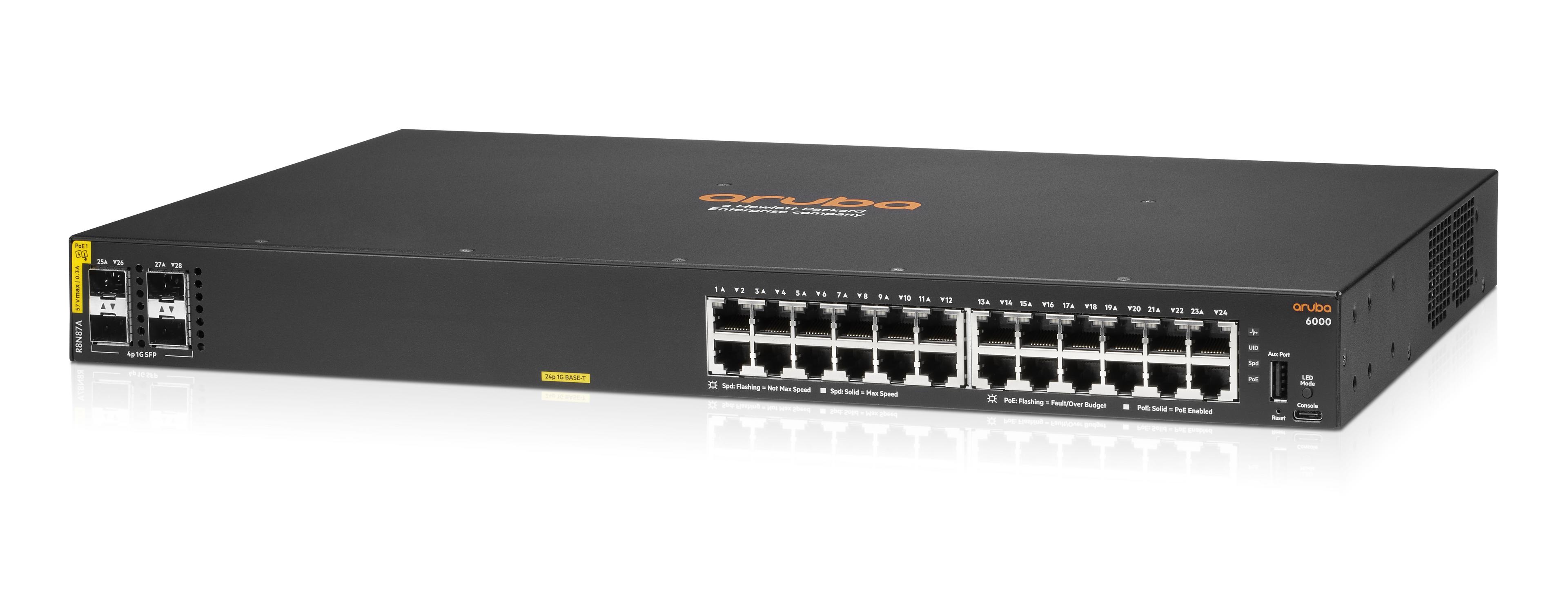 HPE Aruba 6000 24G PoE Switch