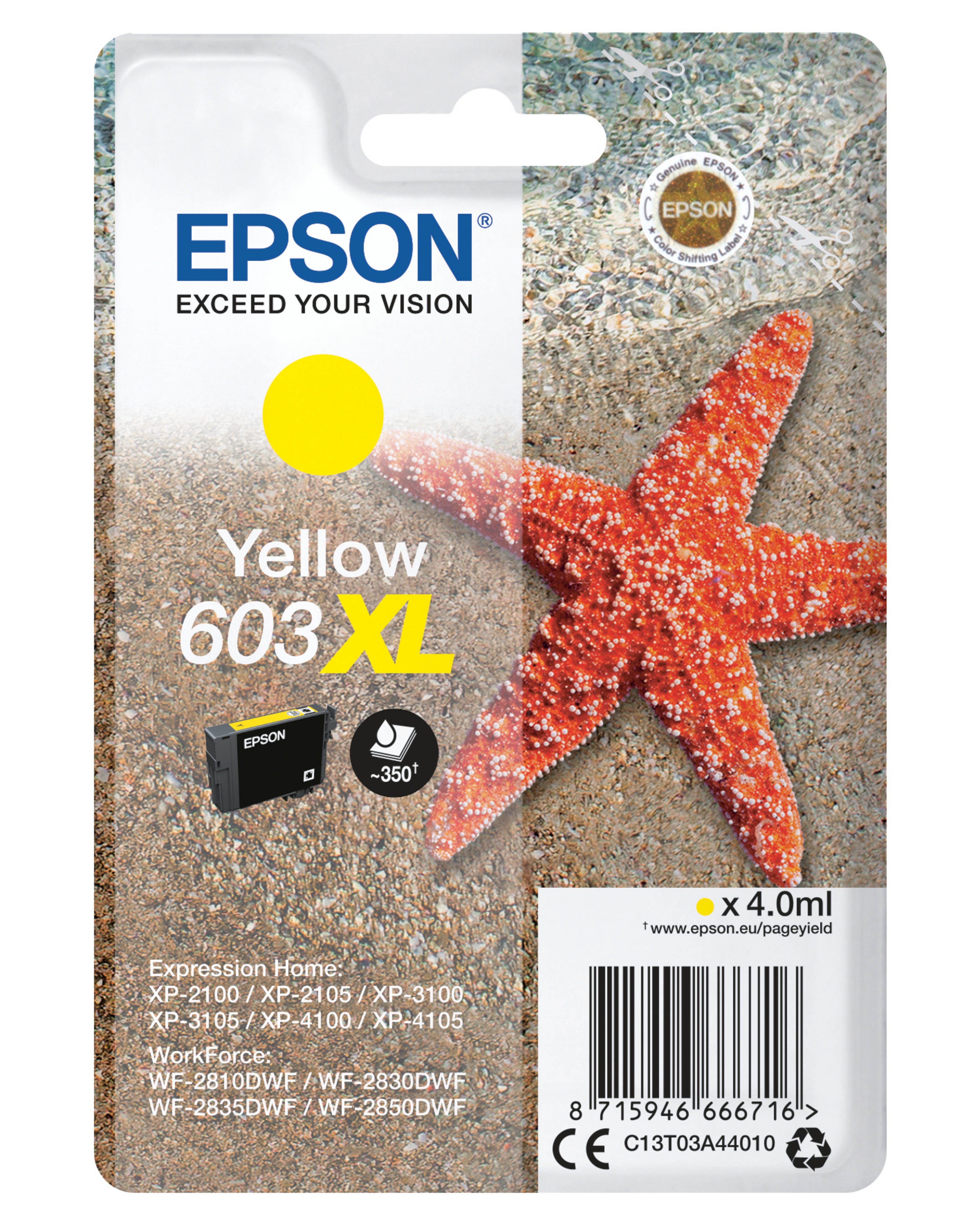 Encre Epson 603 XL, jaune
