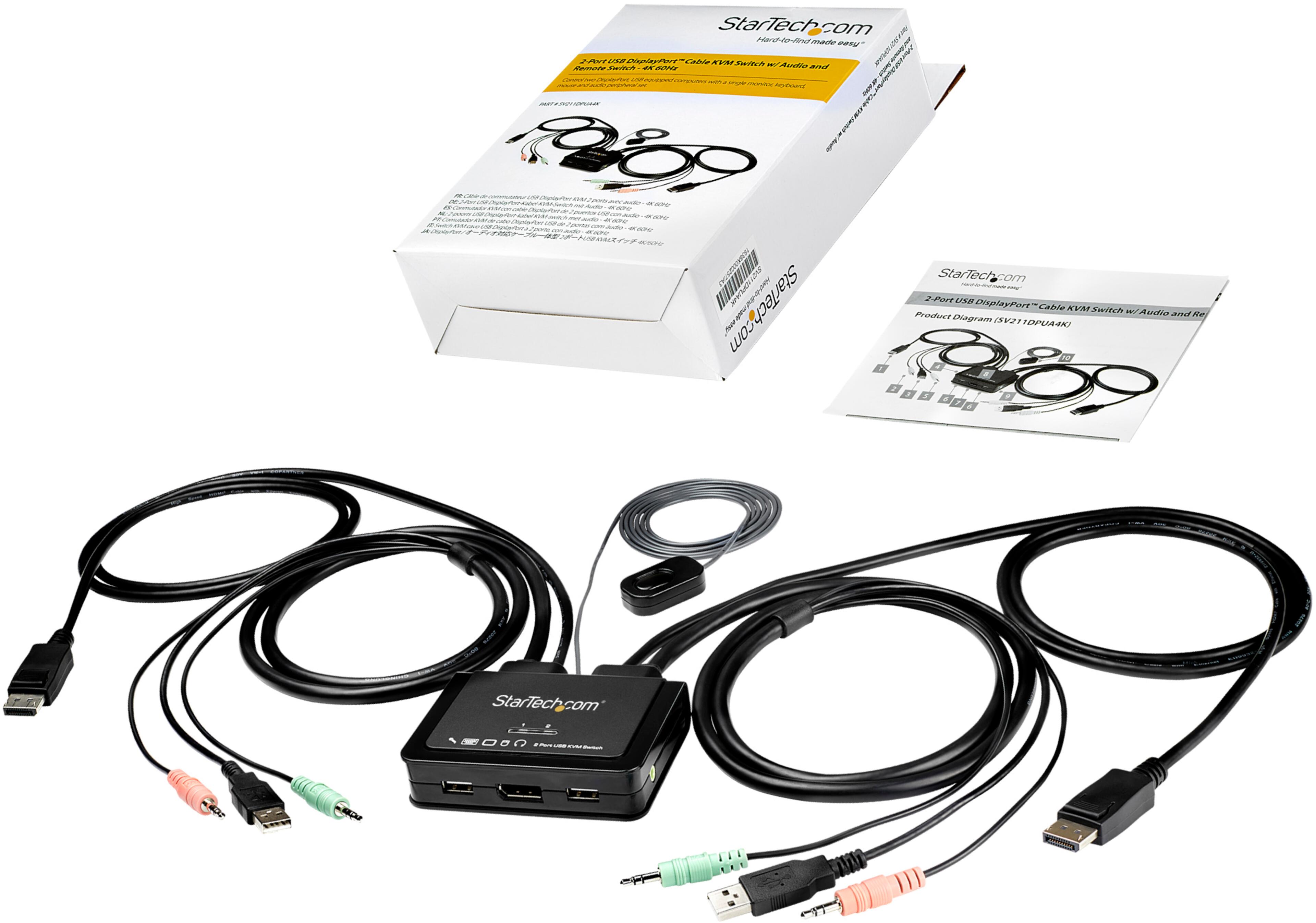 StarTech KVM Switch 2-port DisplayPort