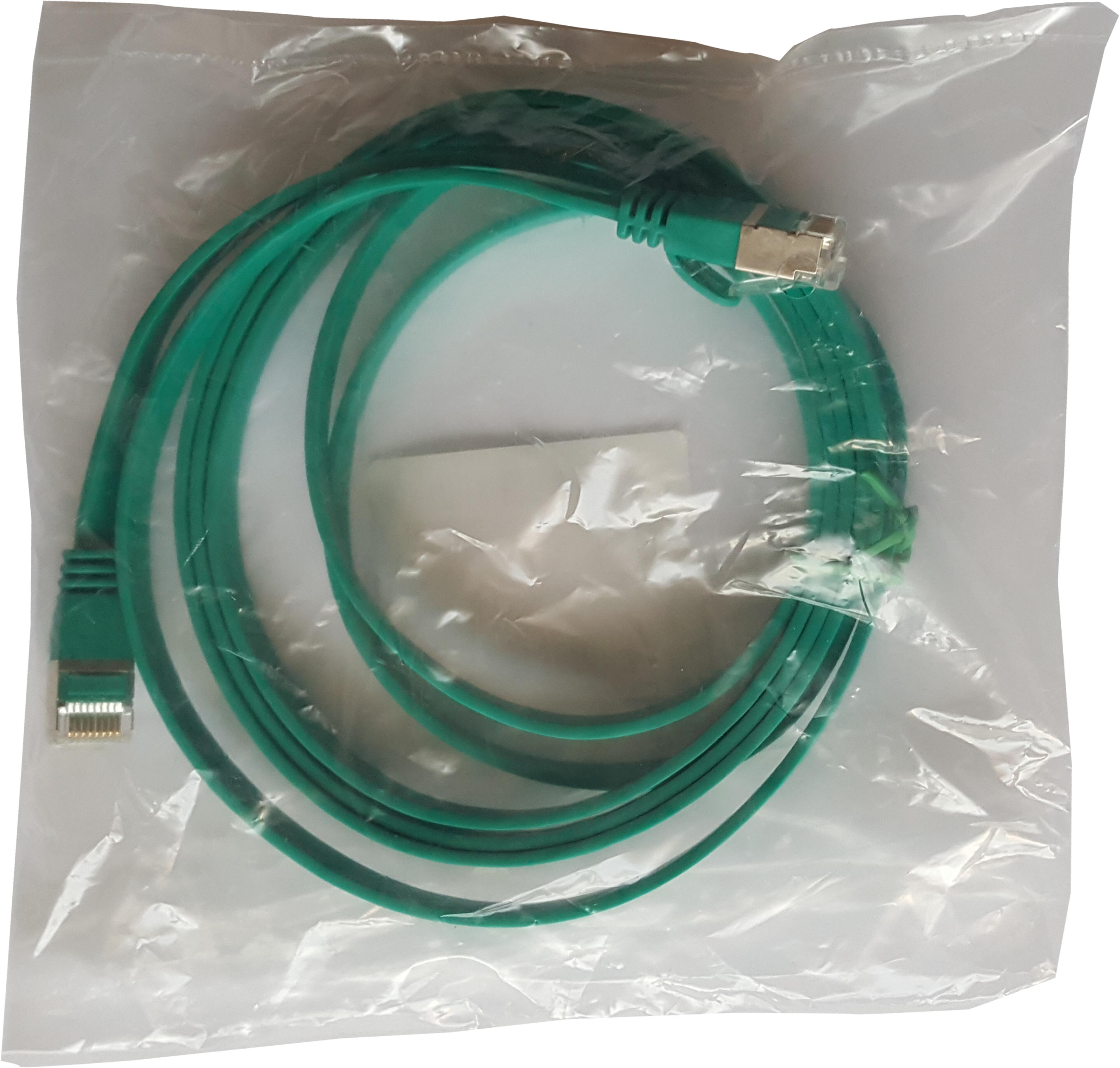 Câble patch plat RJ45 U/FTP Cat6a, 0,5 m