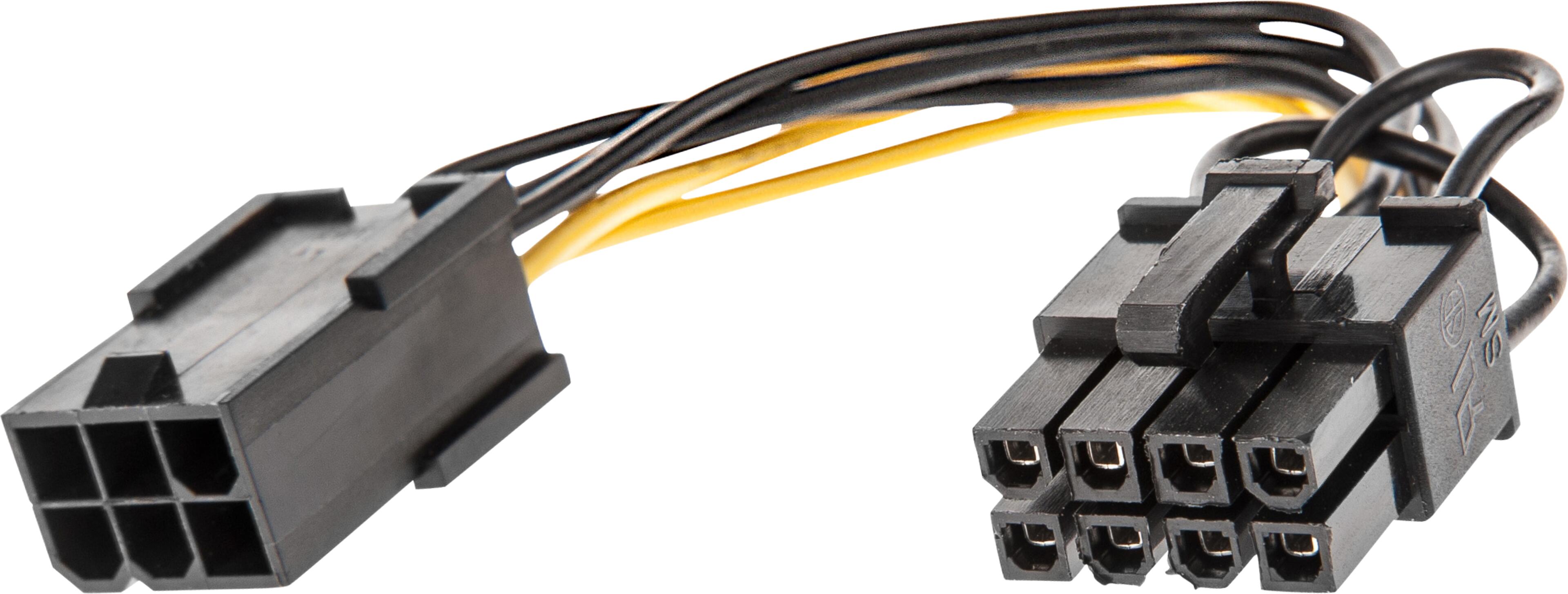 Power Adapter 8-pin/m - 6-pin/f 0.15m