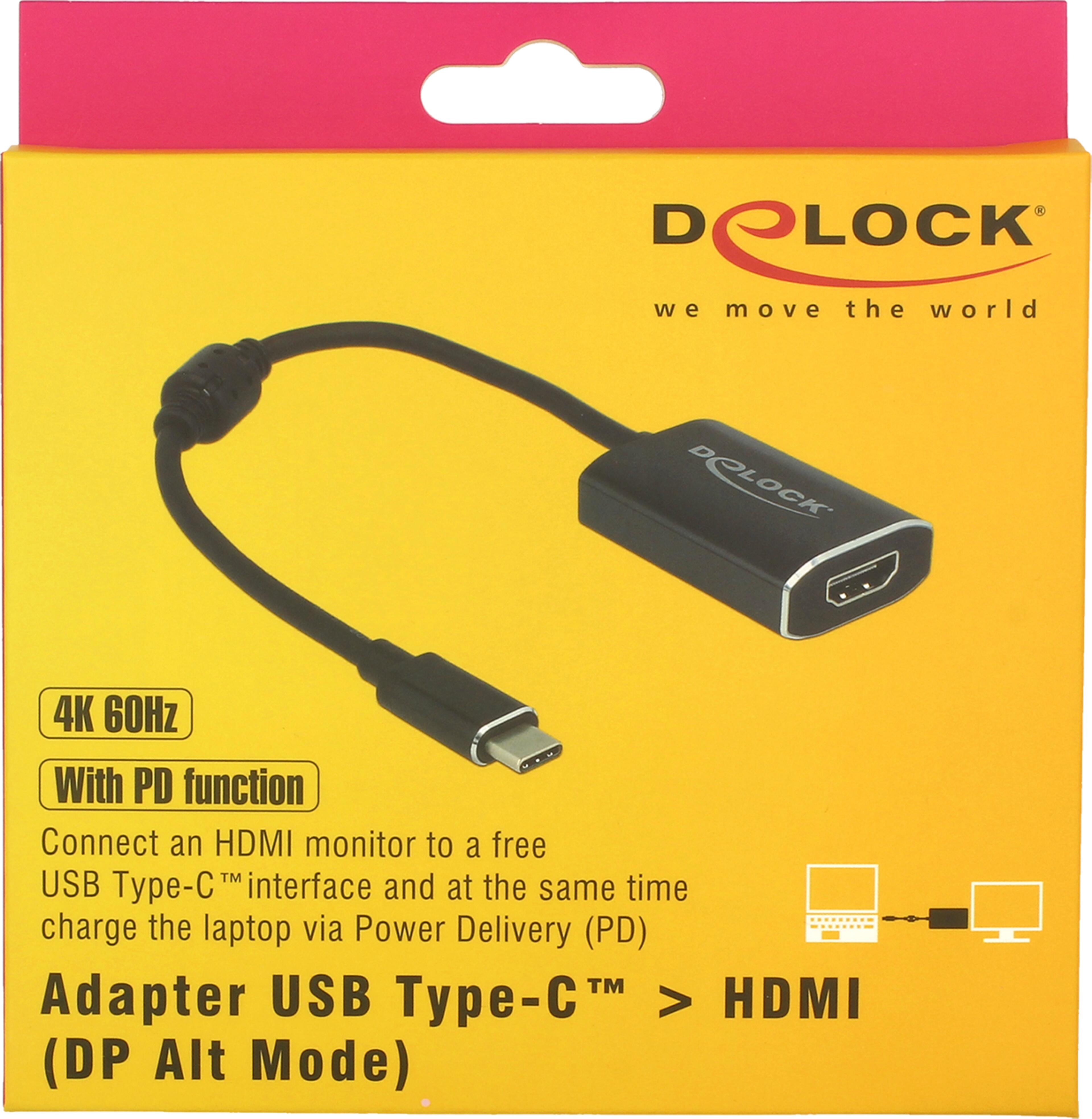 Adapter USB wt. typ C - gn. HDMI, antr.