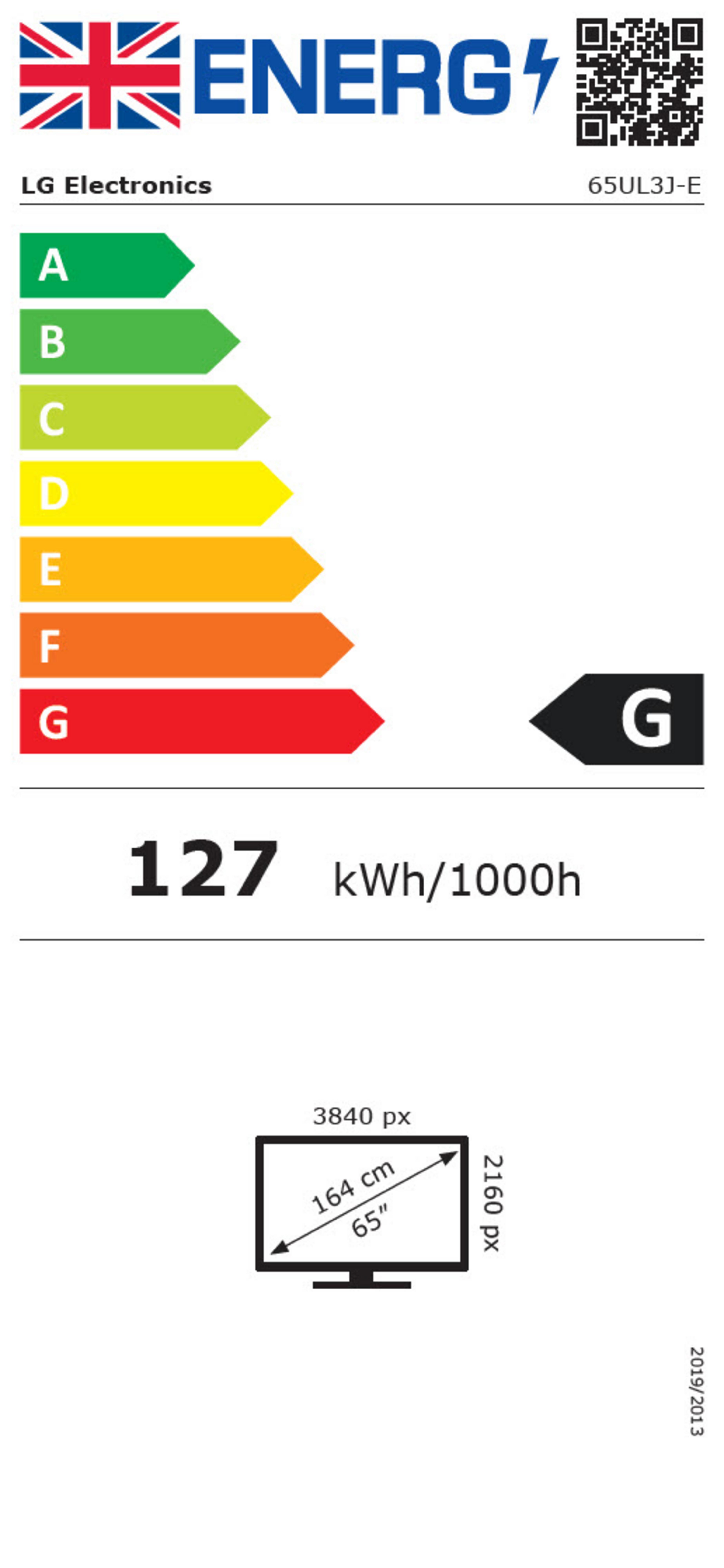 LG 65UL3J-E Signage Display