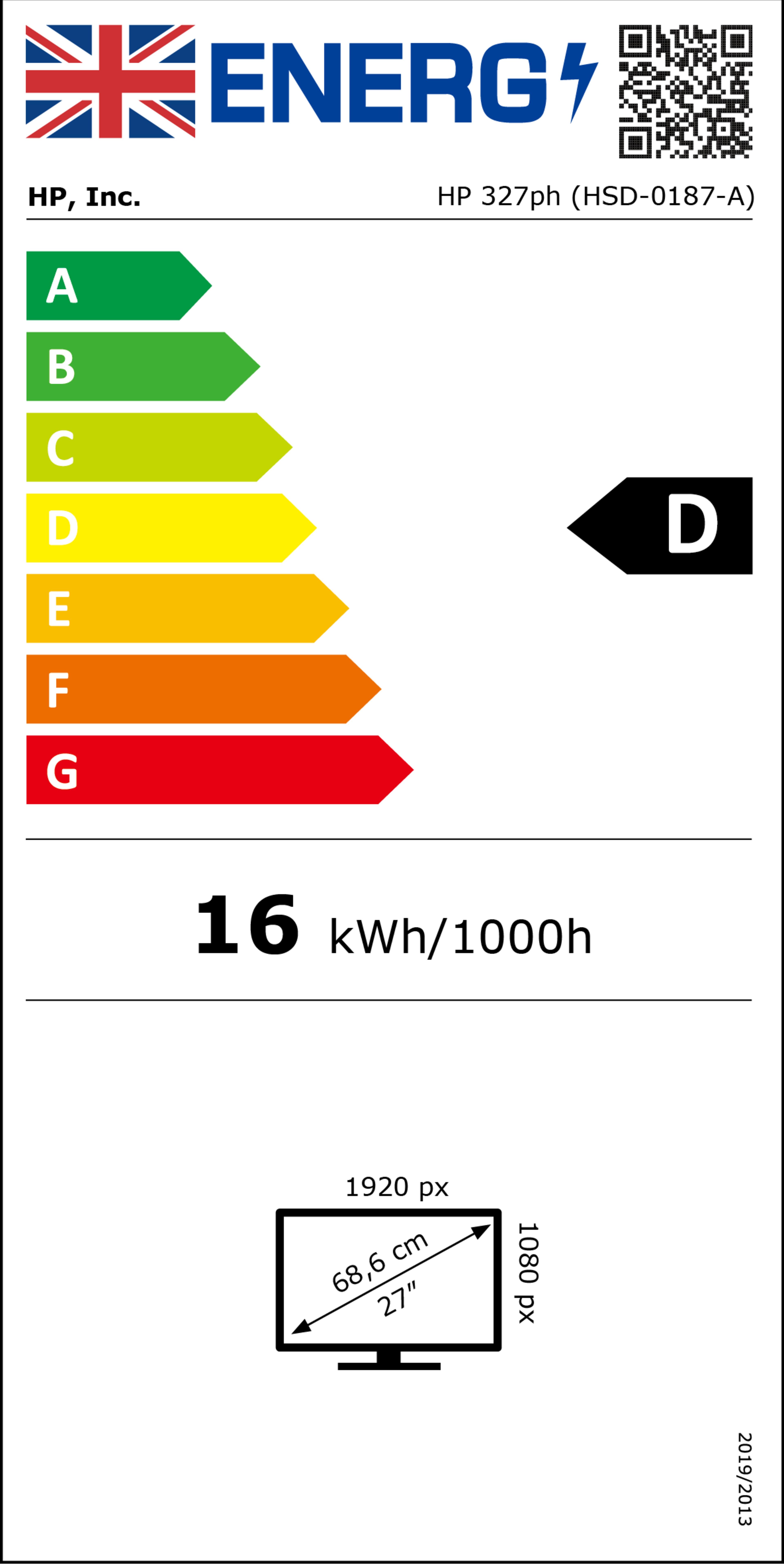 HP Series 3 Pro FHD Monitor - 327ph
