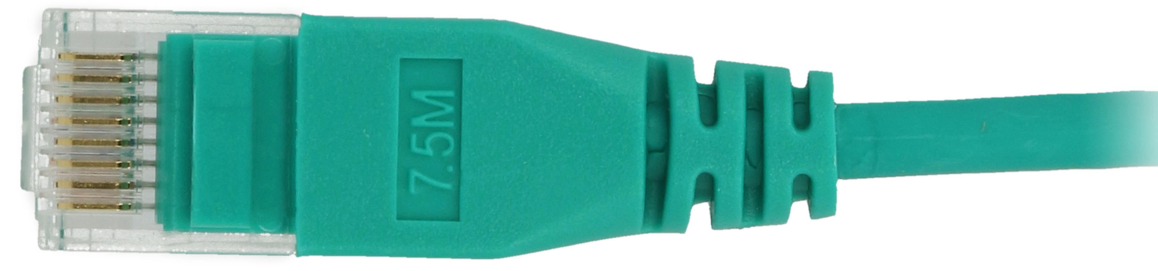 Patch Cable RJ45 U/UTP Cat6a 0.5m Green