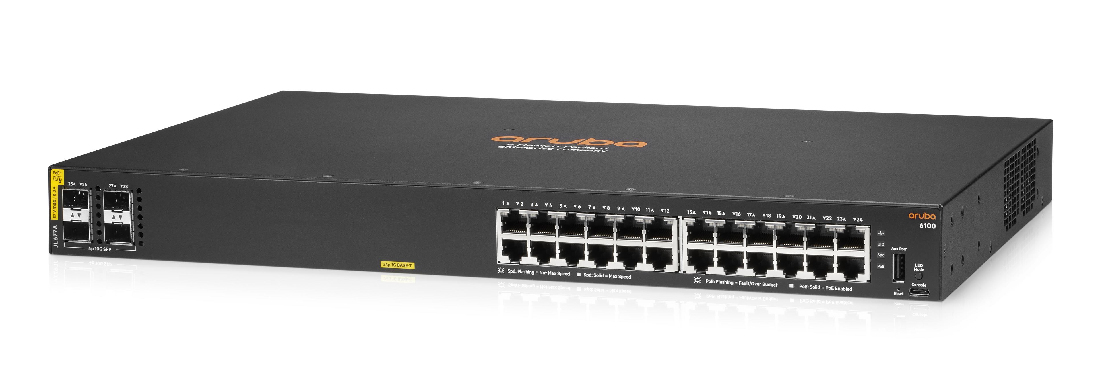 HPE Aruba 6100 24G PoE Switch
