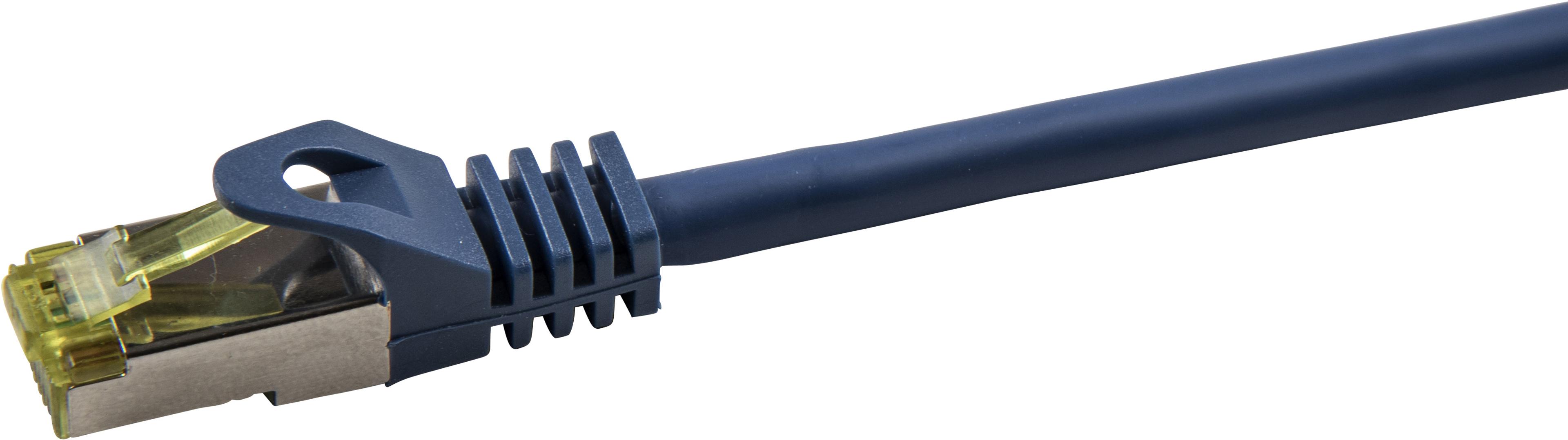 Patch Cable RJ45 S/FTP Cat6a 15m Blue