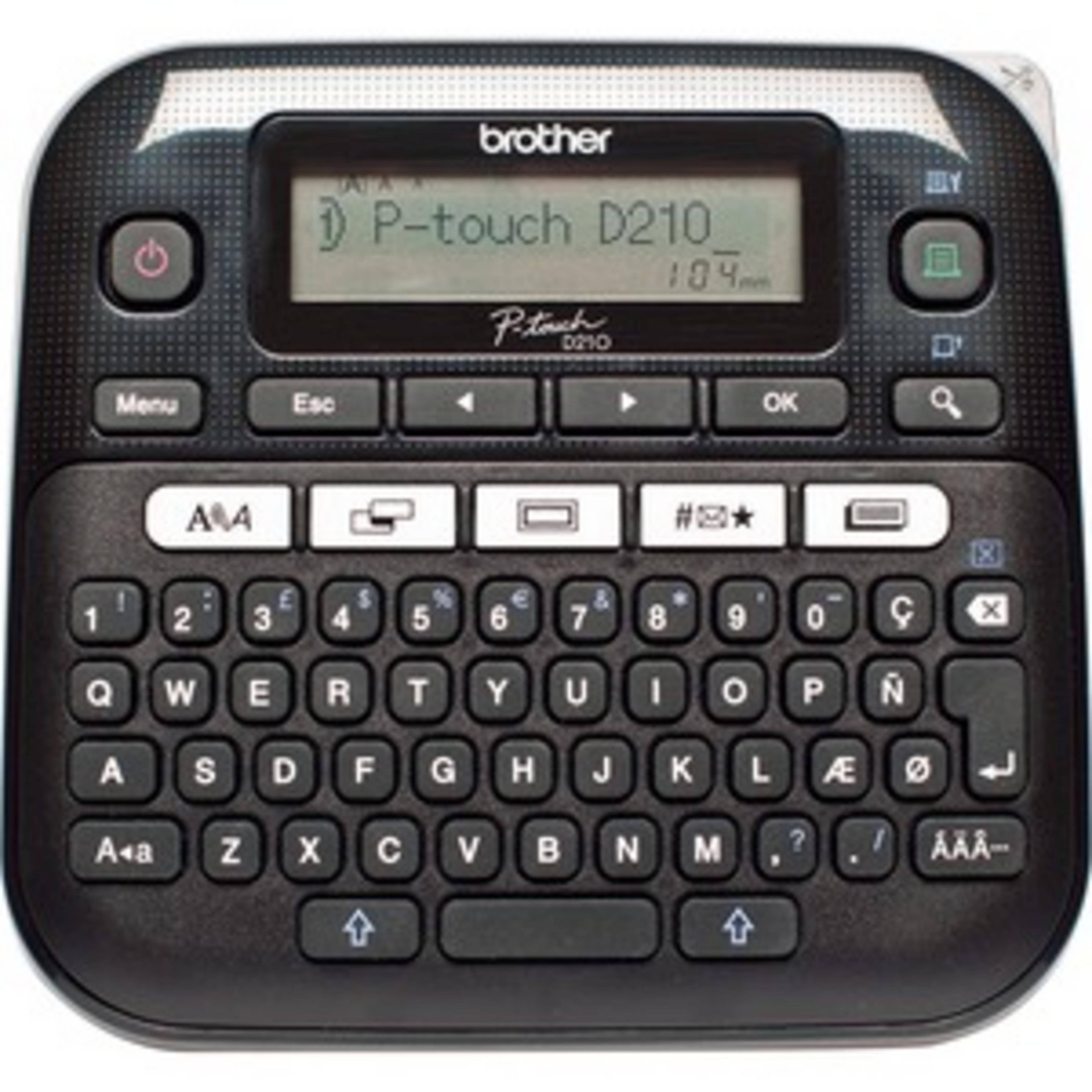 Brother P-touch D210 Beschriftung