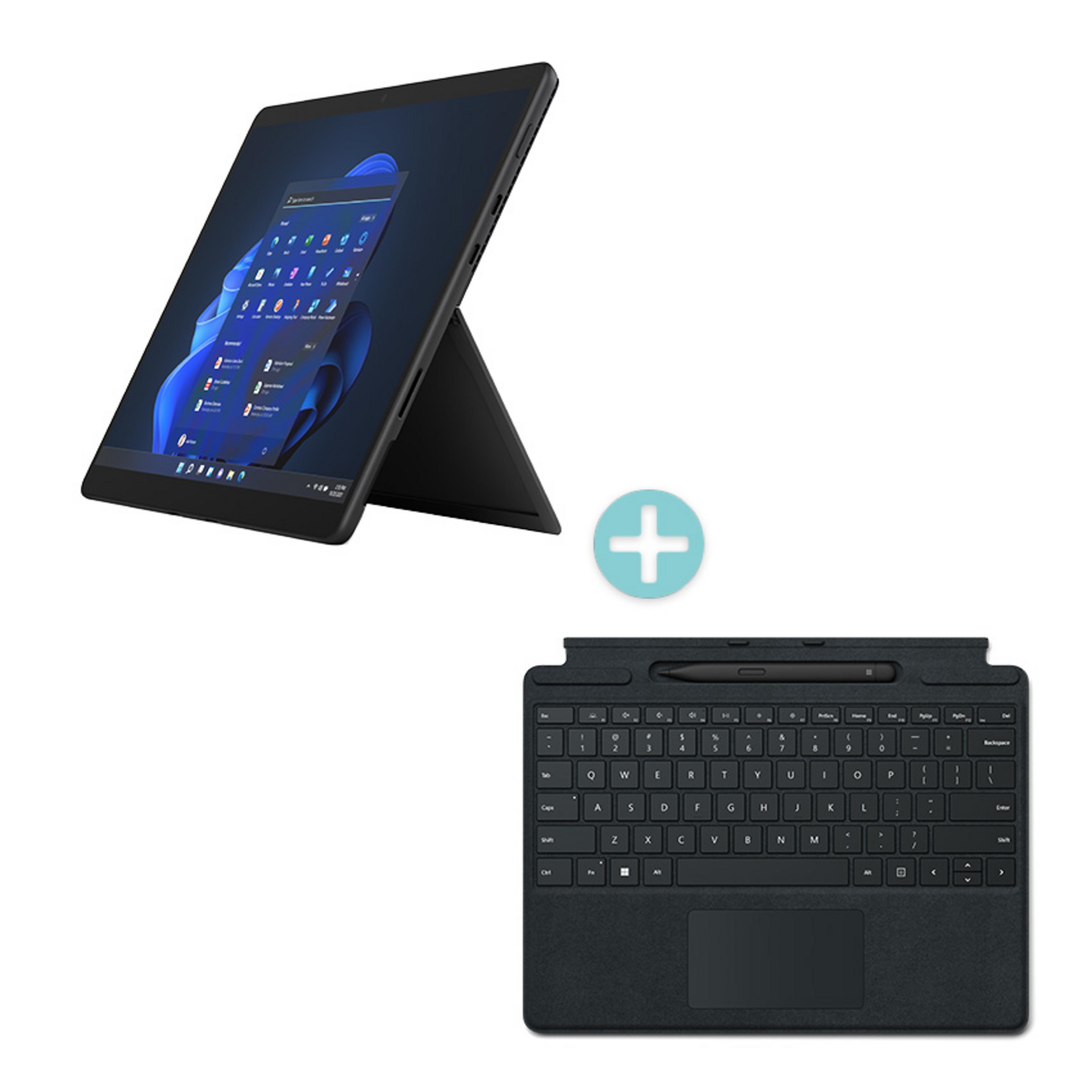 MS Surface Pro 8 i5 Black + Type Cover