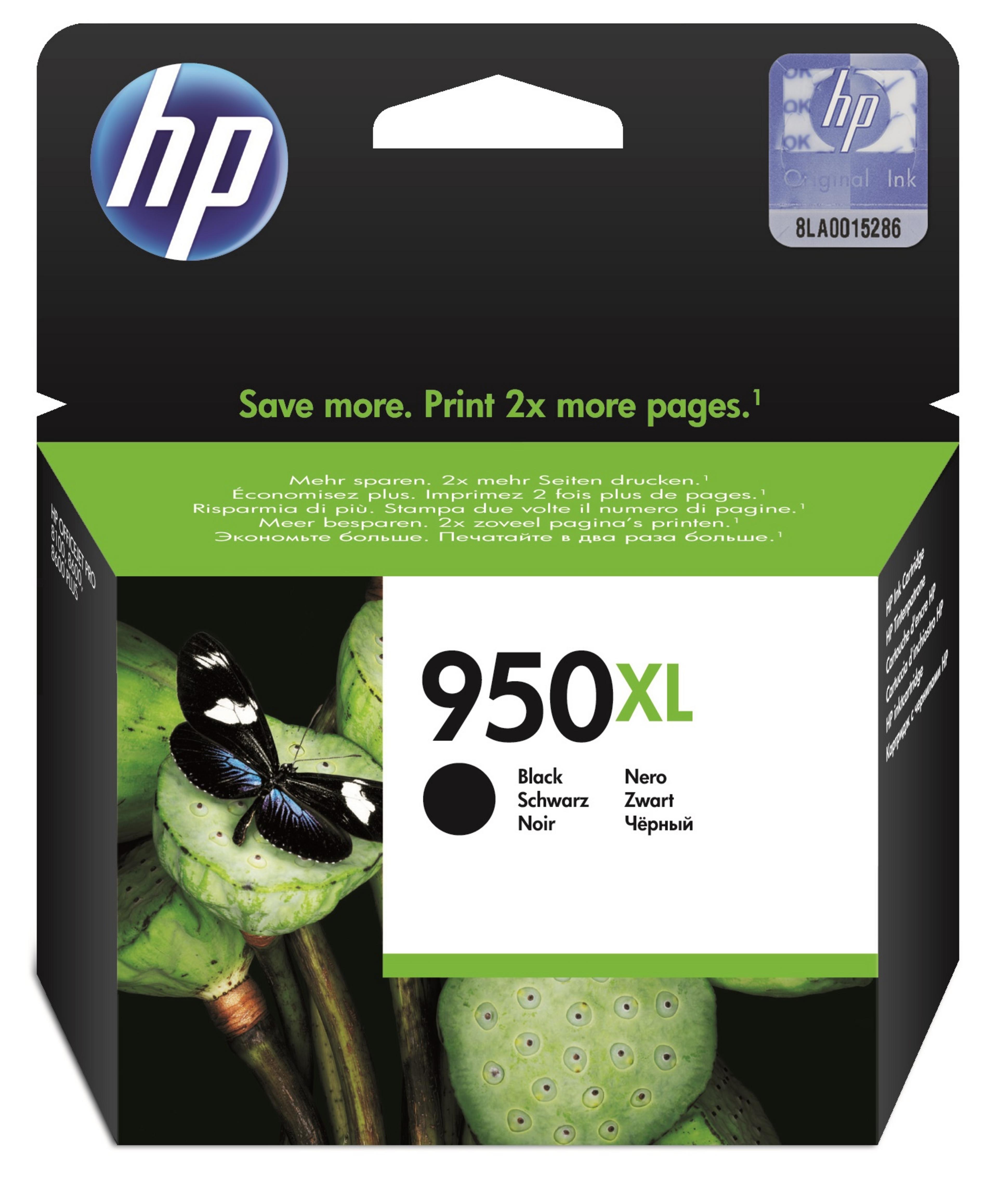 HP Cartucho de tinta 950XL negro