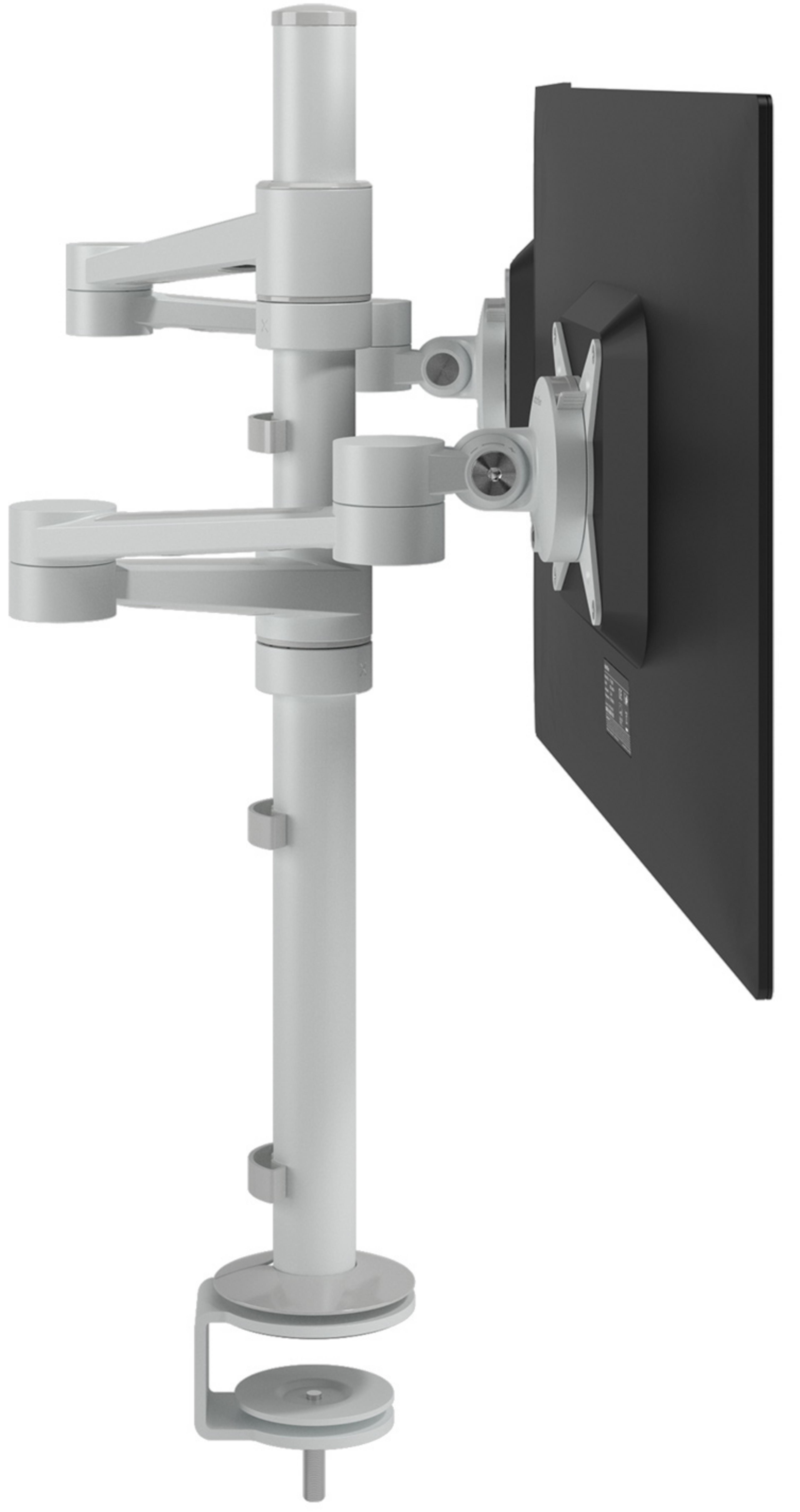 Dataflex Viewlite Dual Desk Mount White