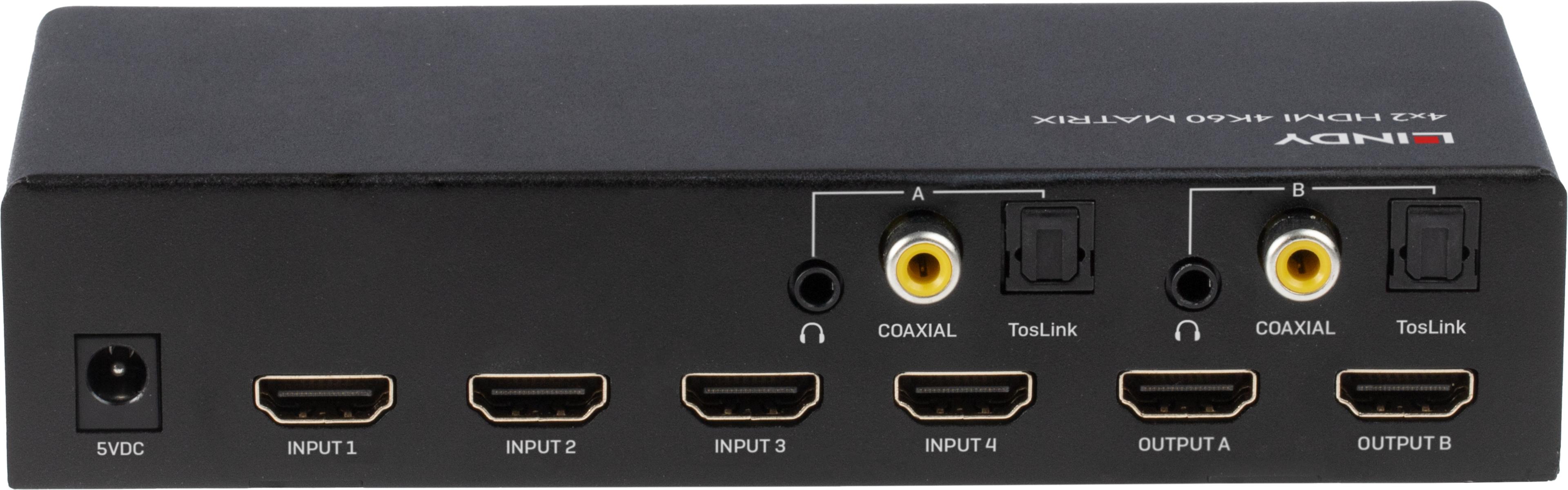 LINDY Matrix Switch 4x2 HDMI