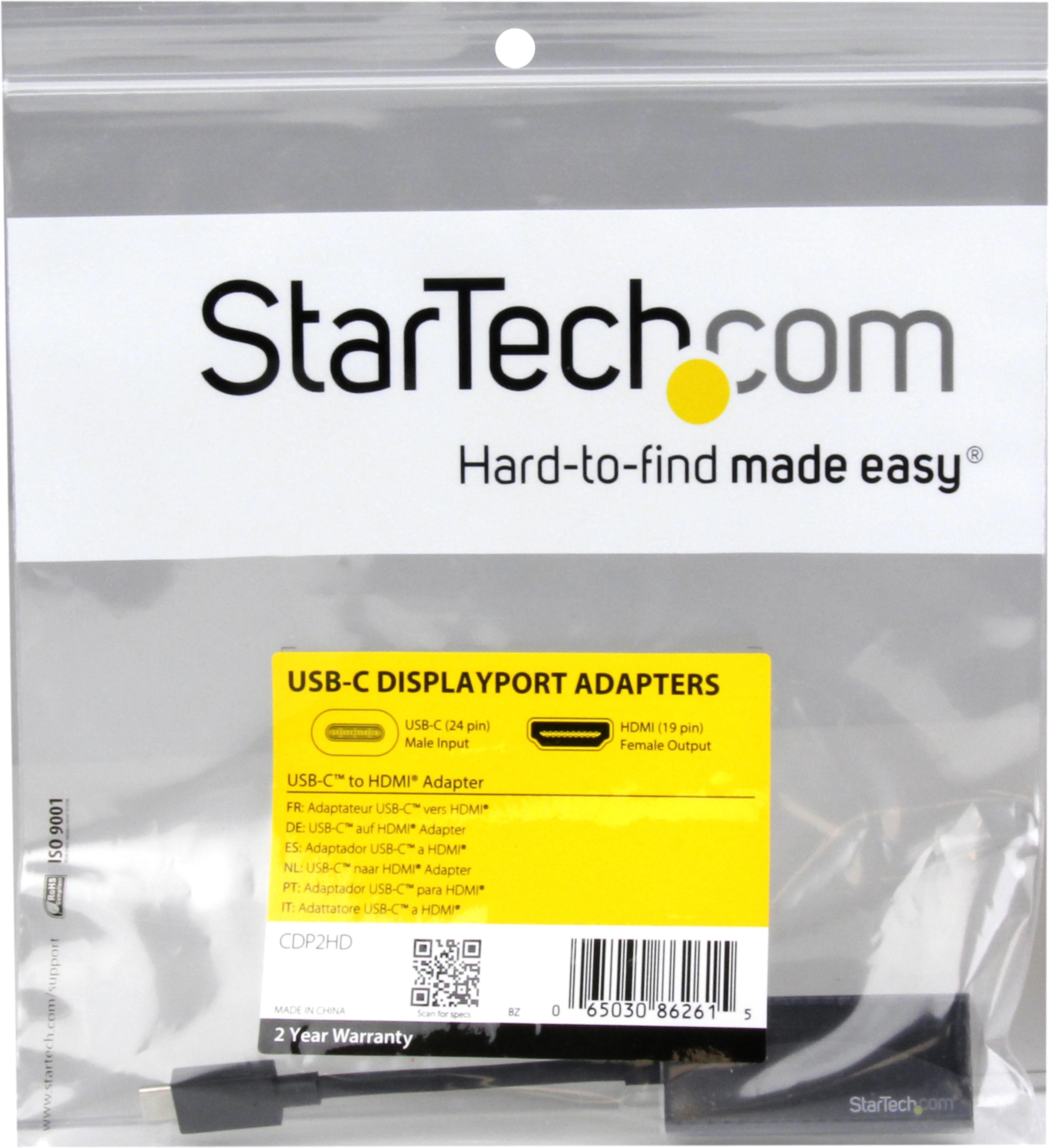 Adapter USB Typ C St - HDMI Bu schwarz