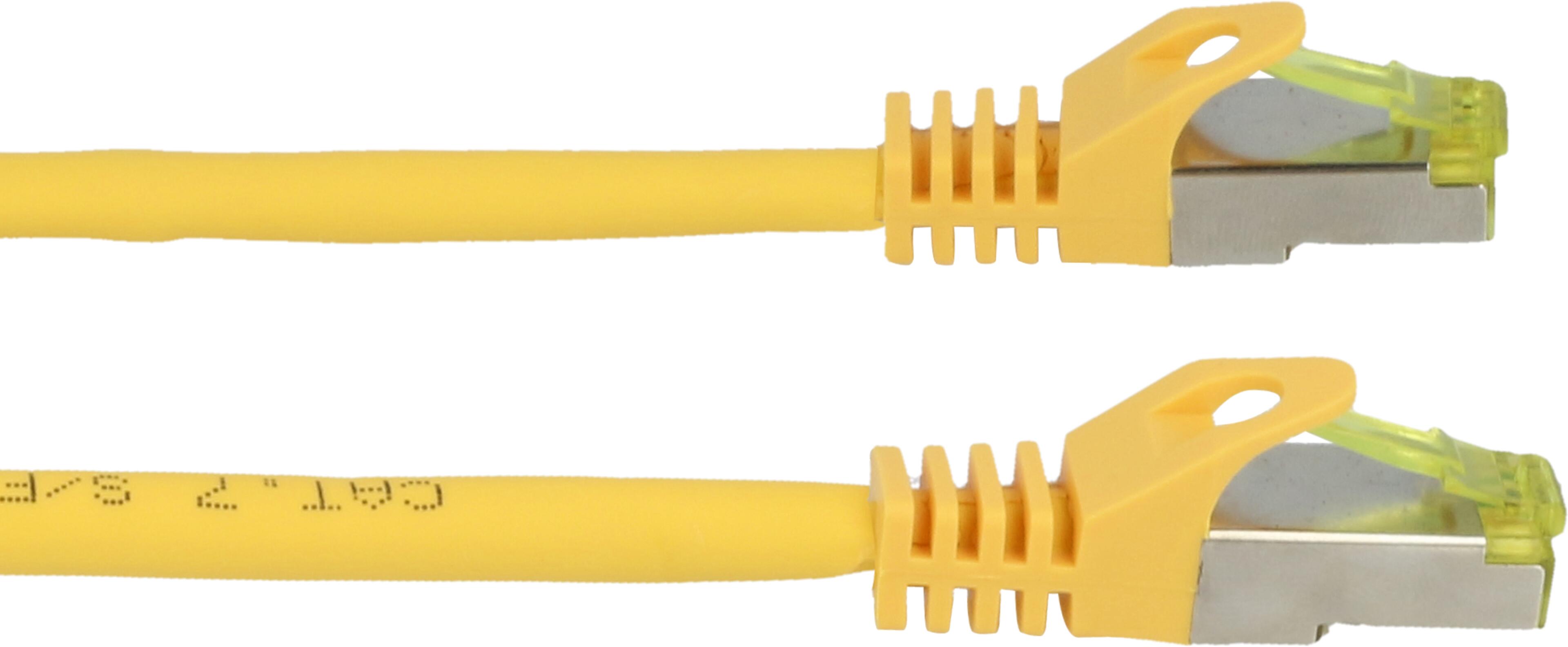 Patch Cable RJ45 S/FTP Cat6a 0.25m Yel