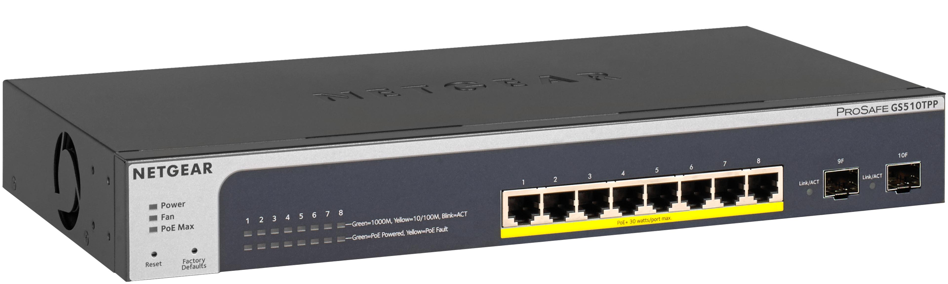NETGEAR ProSAFE GS510TPP PoE Switch