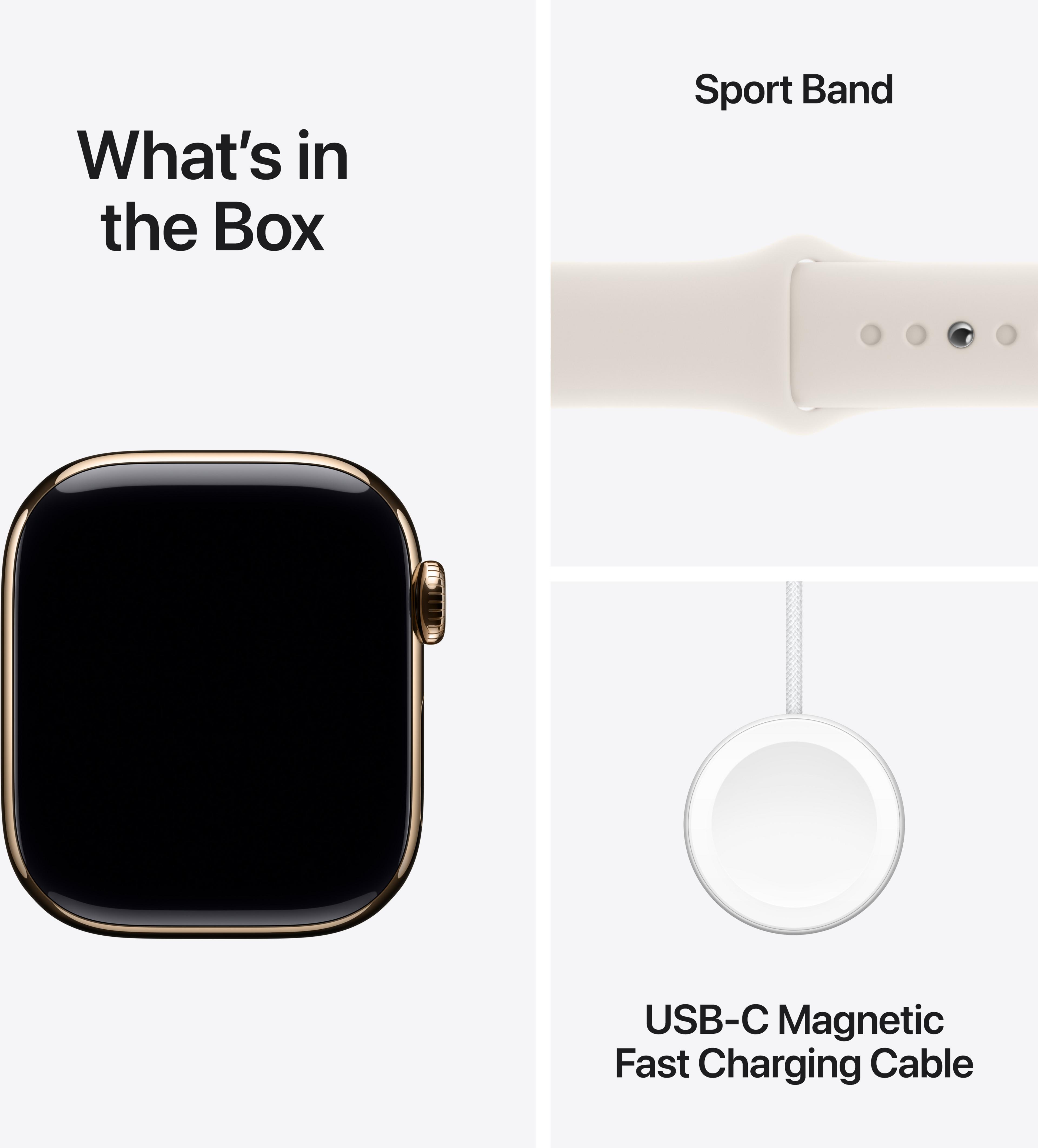 Apple Watch S10 LTE 42mm Titanium Gold