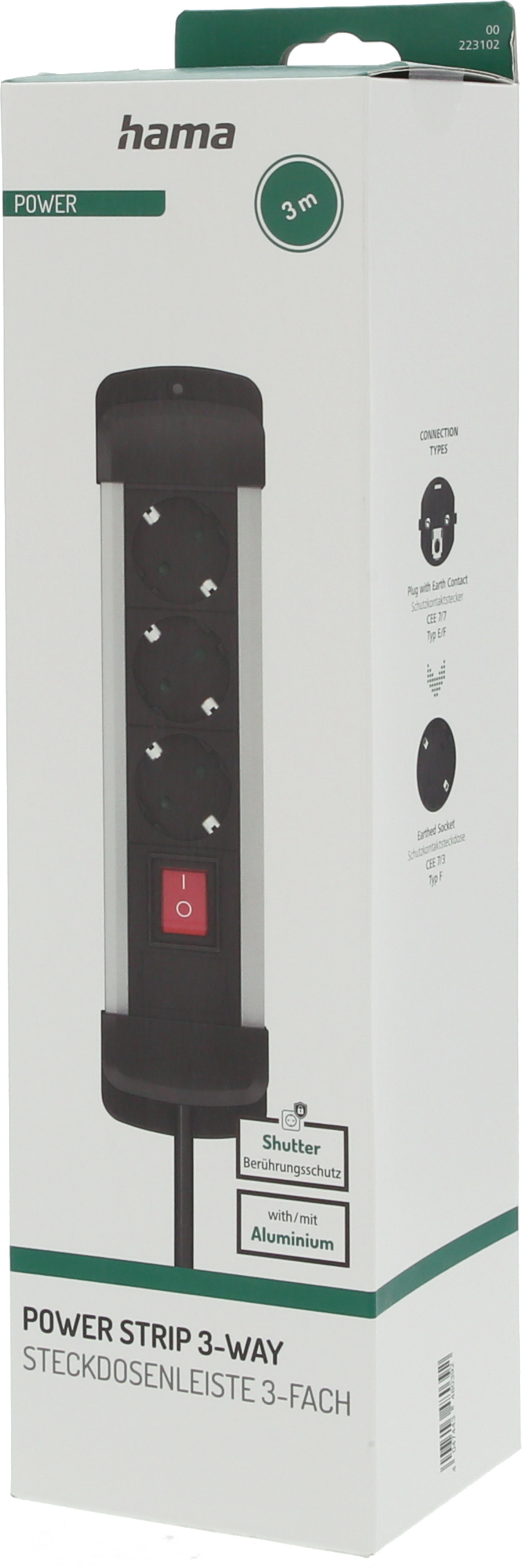 Power Strip 3-way 3m Switch