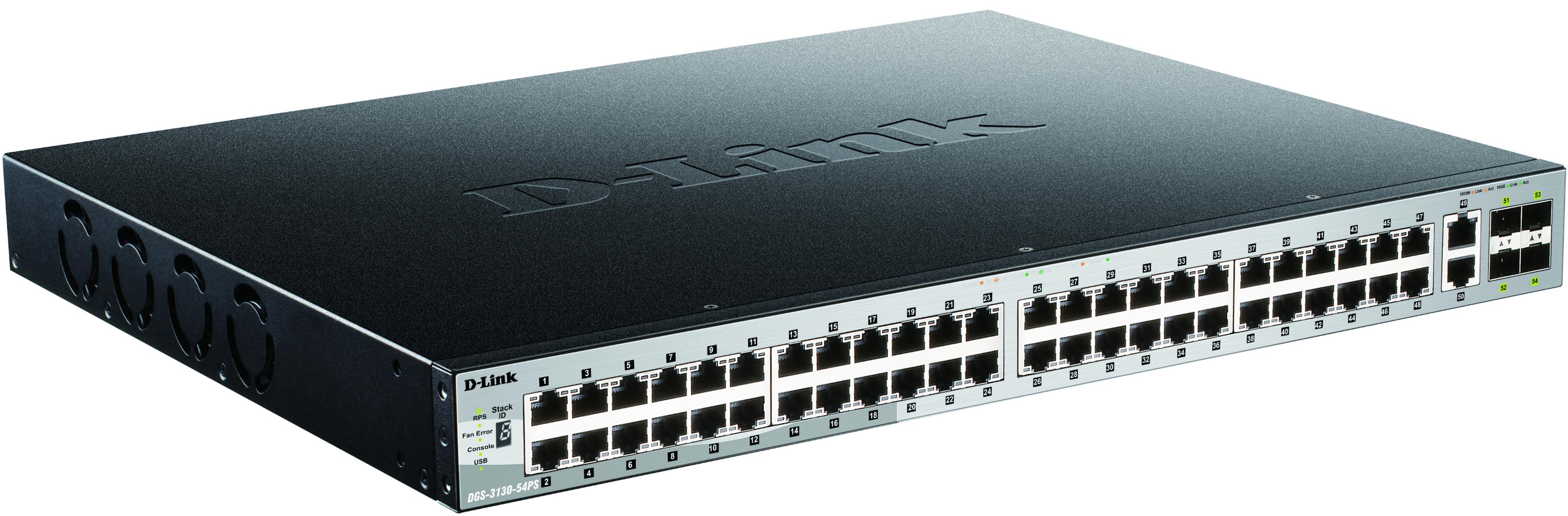 D-Link DGS-3130-54PS/E PoE Switch