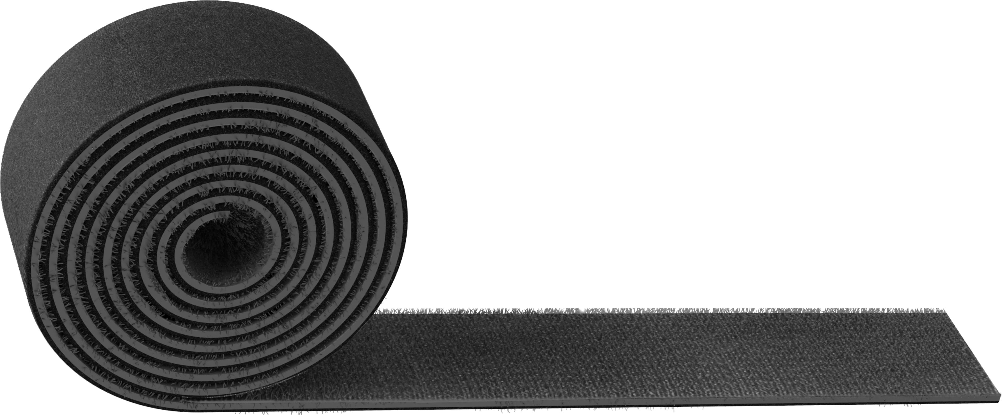 Hook-and-Loop Cable Tie Roll 1m Black