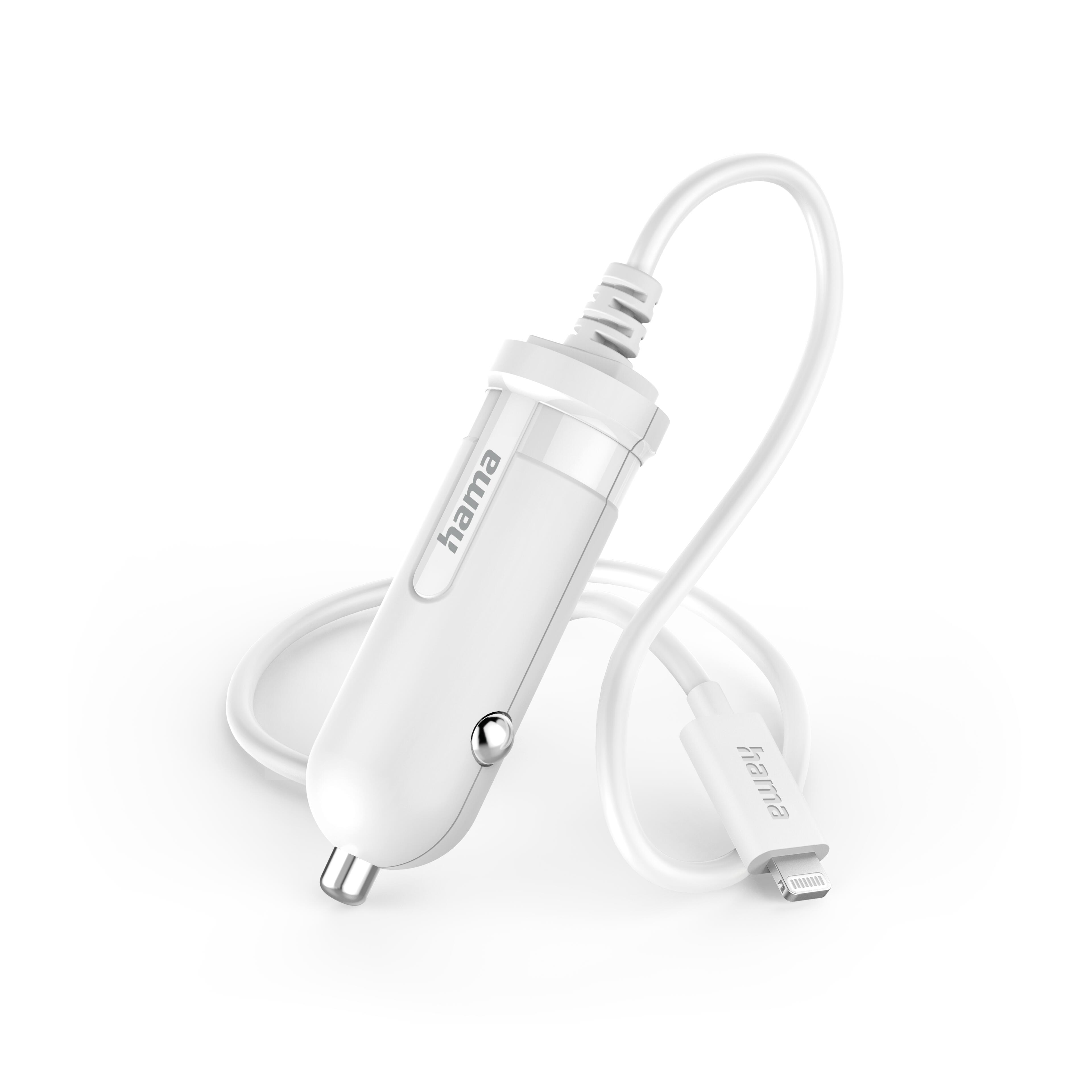 Hama Lightning Kfz-Ladegerät weiß