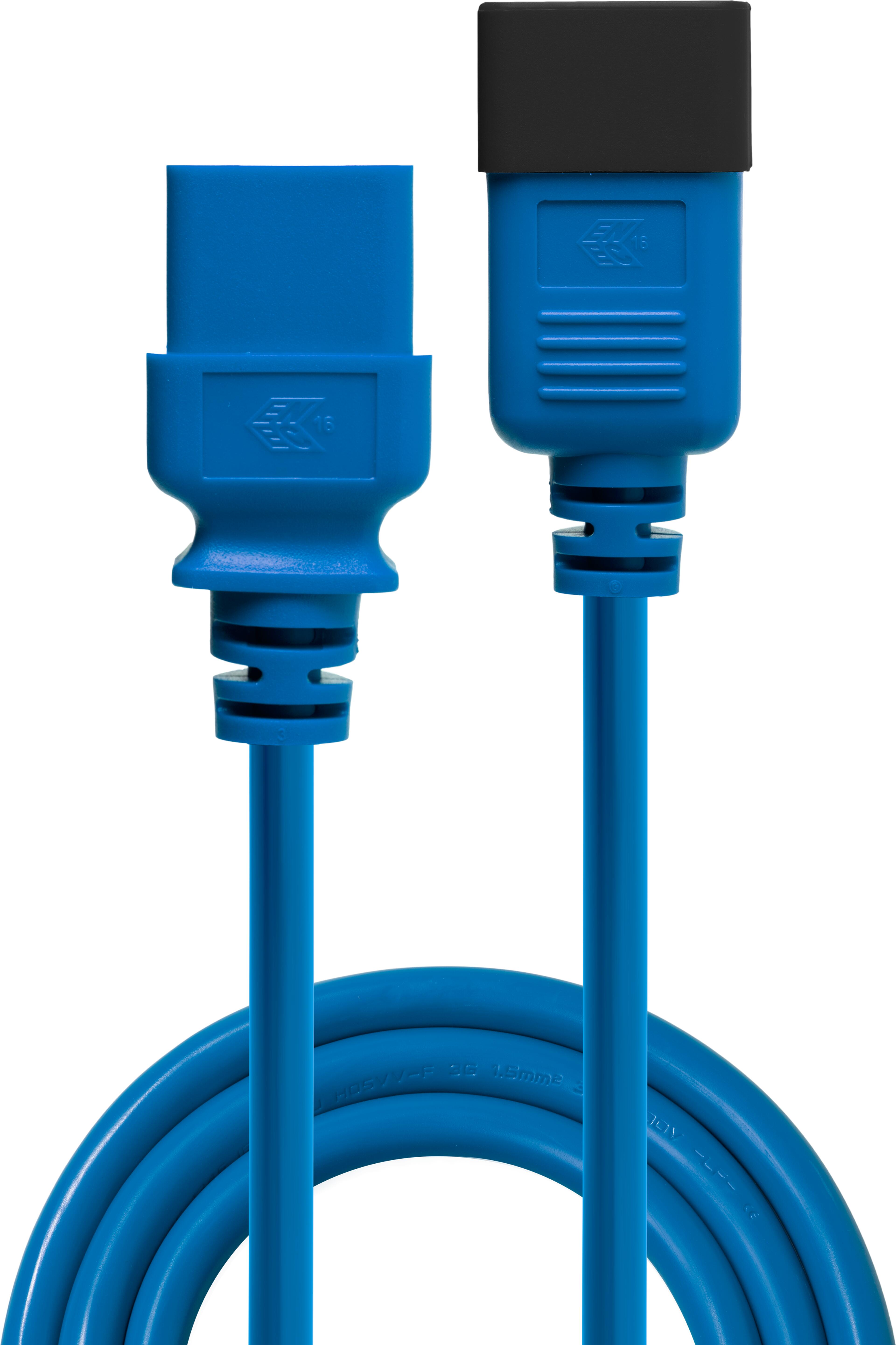 Power Cable C20 - C19 2m Blue