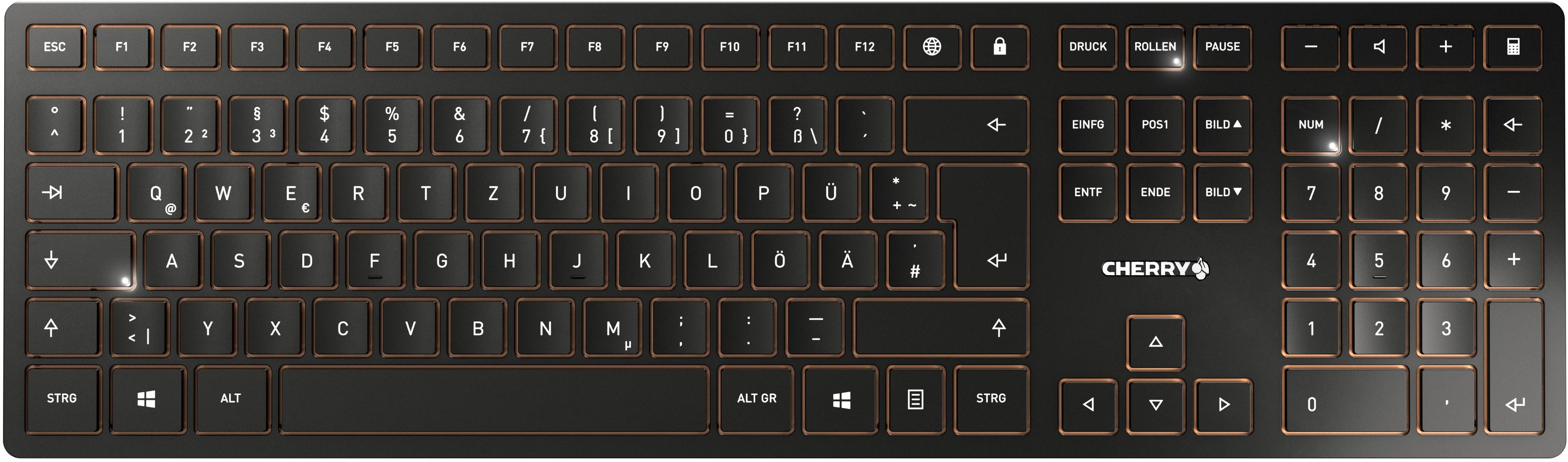 CHERRY DW 9100 SLIM Desktop Set Black