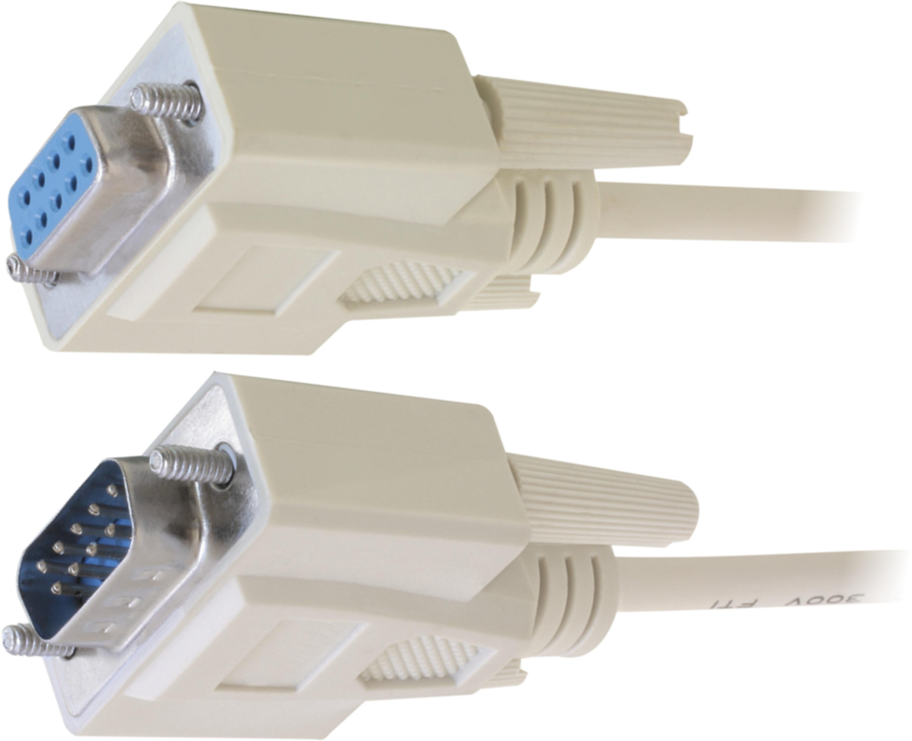 Delock RS232 Kabel DB9St-DB9Bu 2 m