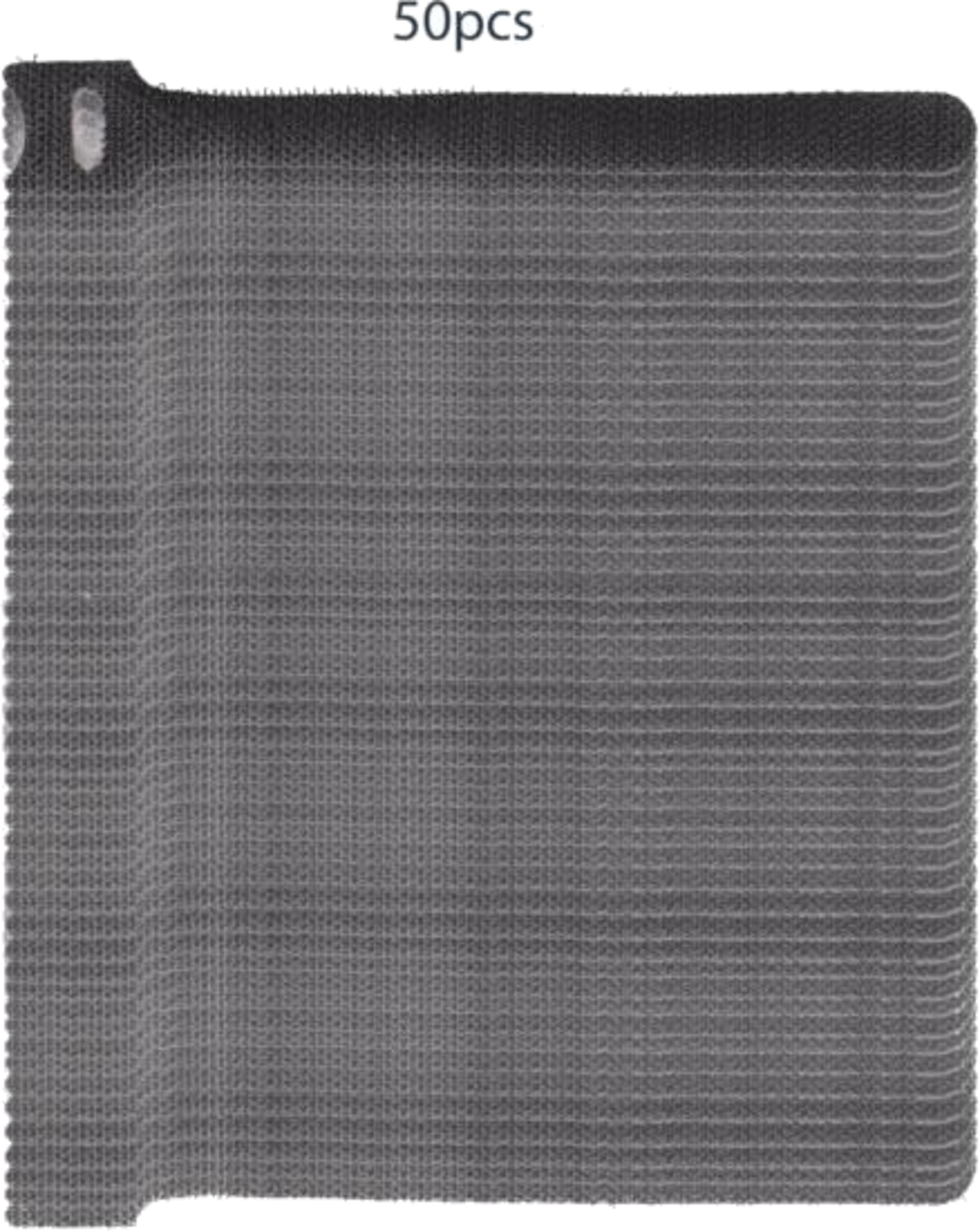 Hook-and-Loop Cable Ties 150mm Black 50x