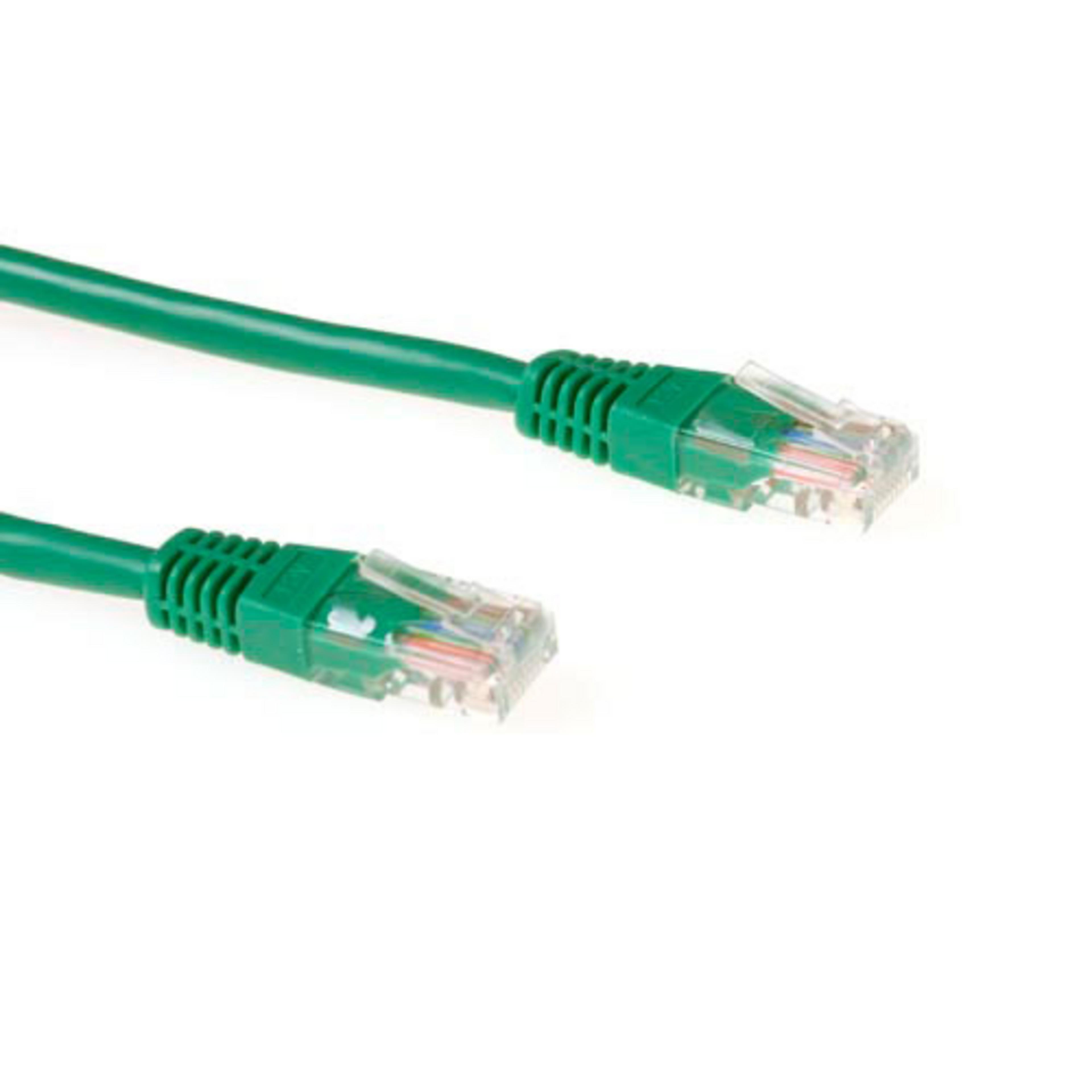 Patch Cable RJ45 U/UTP Cat5e 1.5m Green