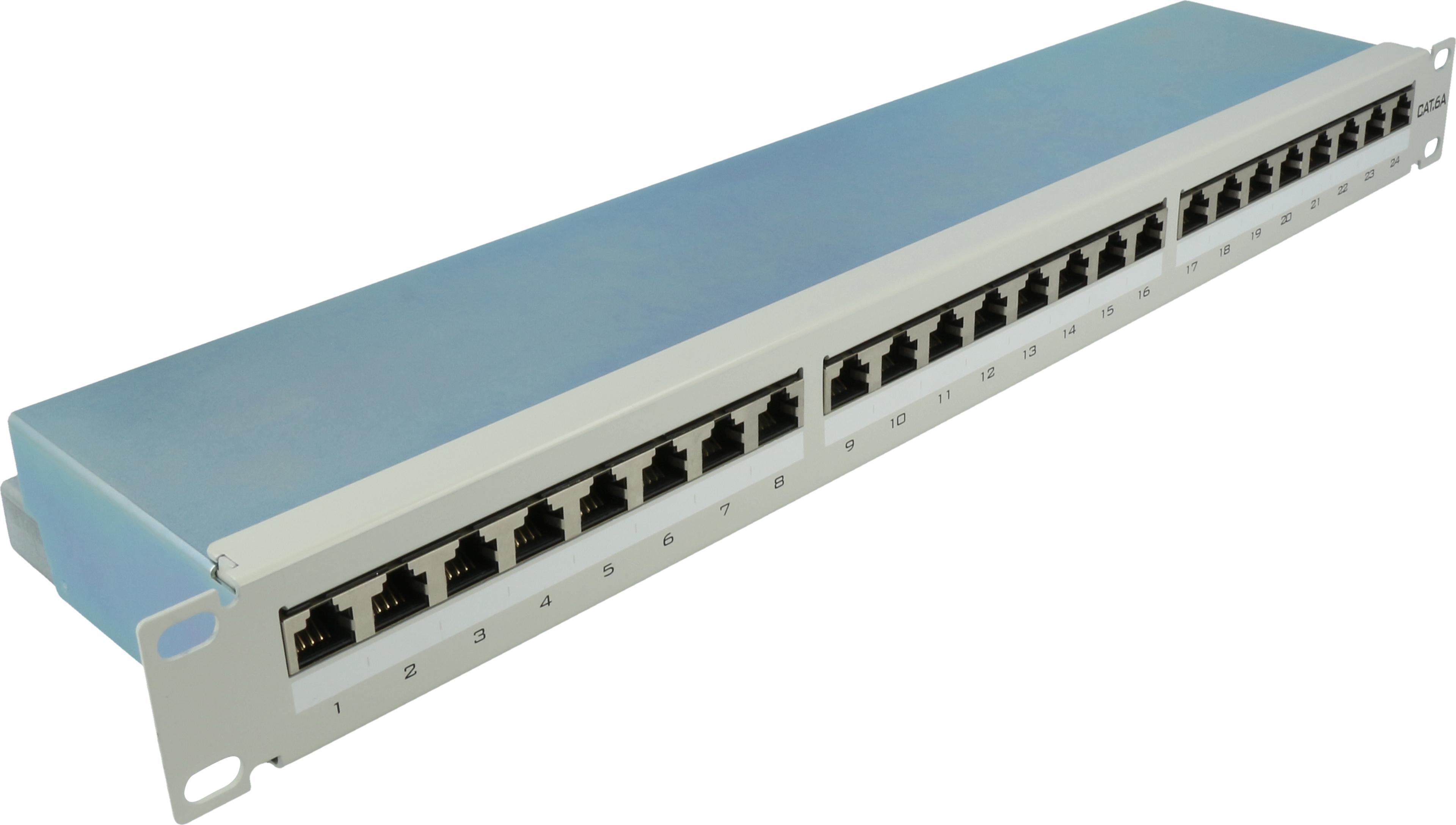 Patch Panel RJ45 24-port LSA+ Cat6a
