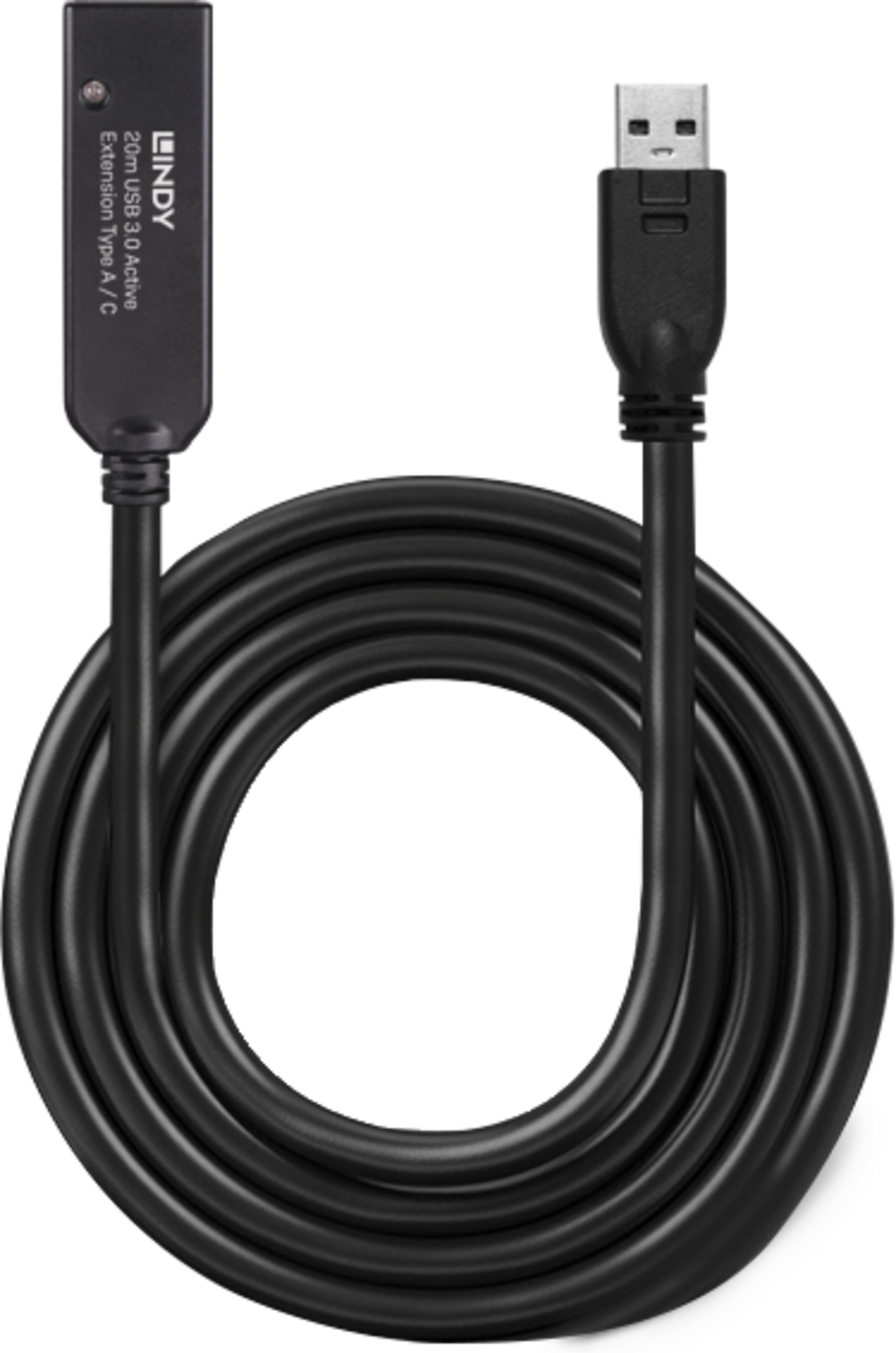 LINDY USB Typ C-A Aktiv-Verlängerung 20m