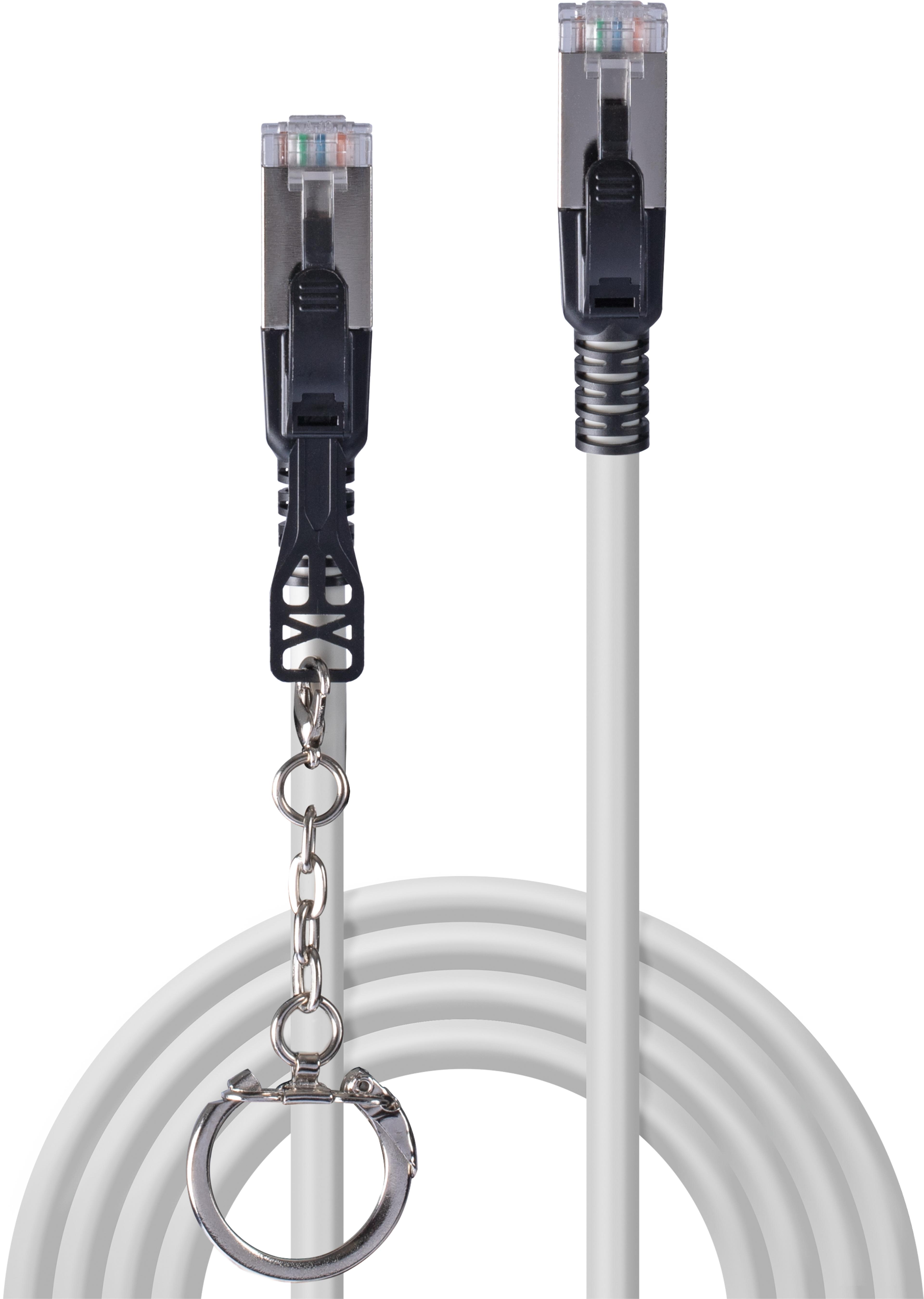 Patch Cable RJ45 S/FTP Cat6a 2m Grey