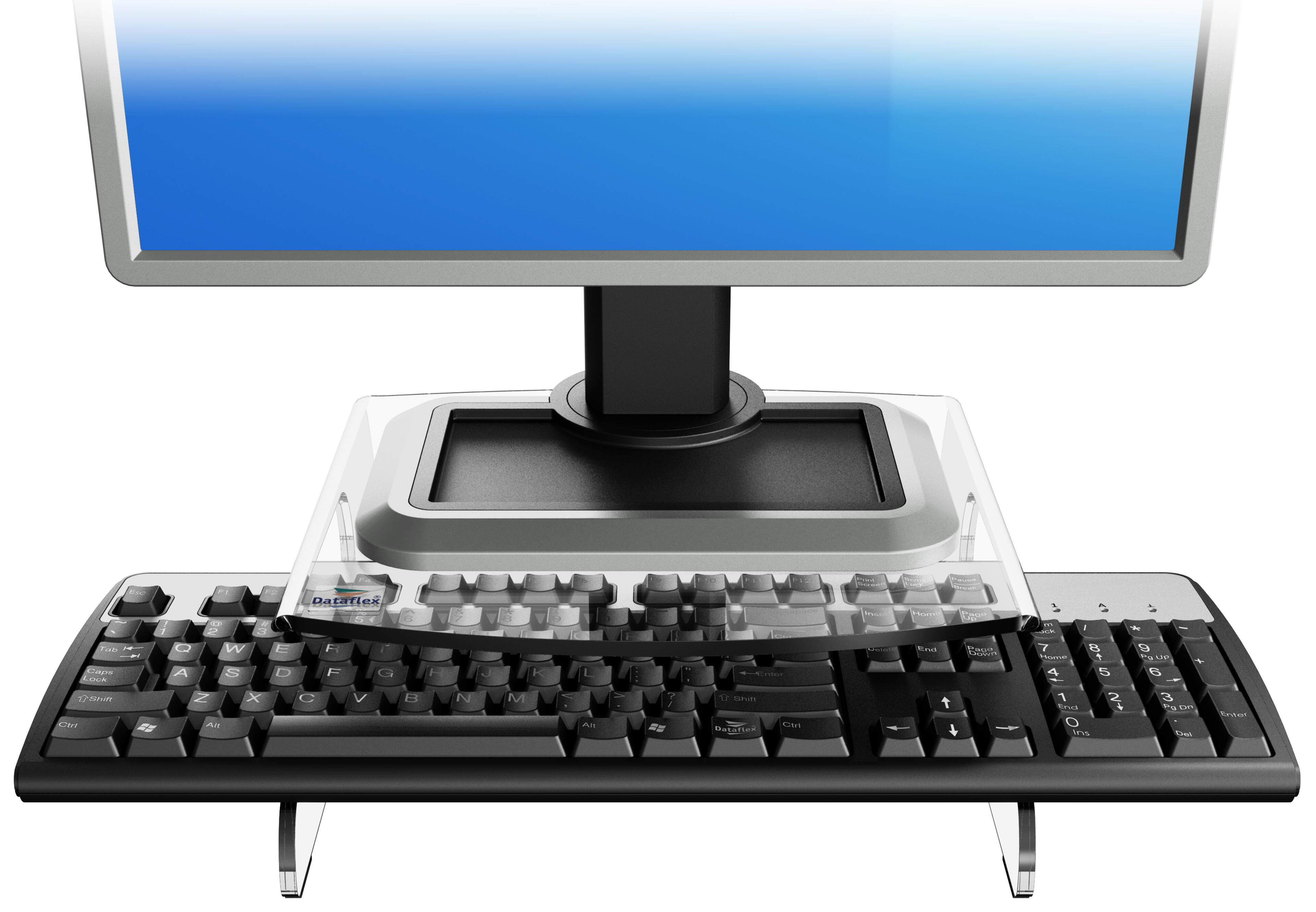 Dataflex Acrylic Monitor Stand 110mm