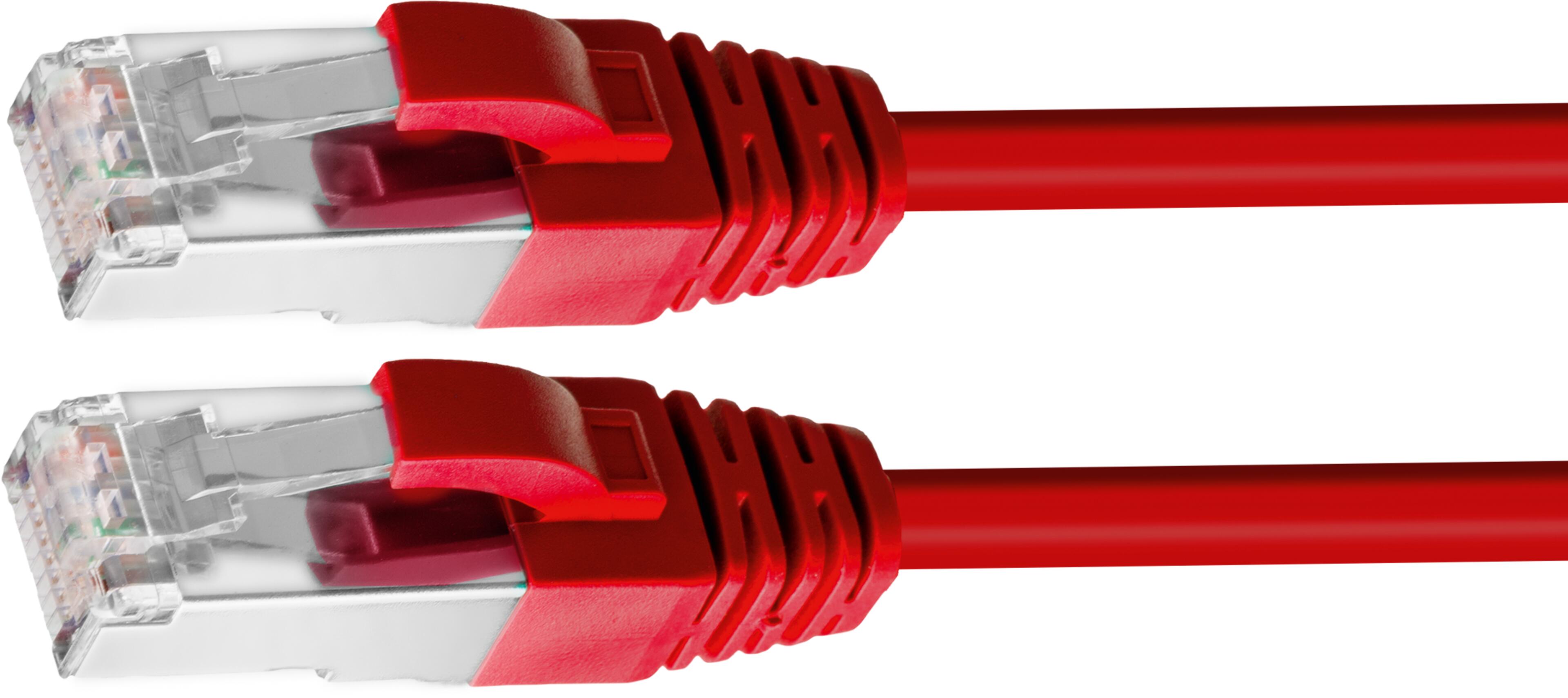 Patch Cable RJ45 S/FTP Cat6 2m Red