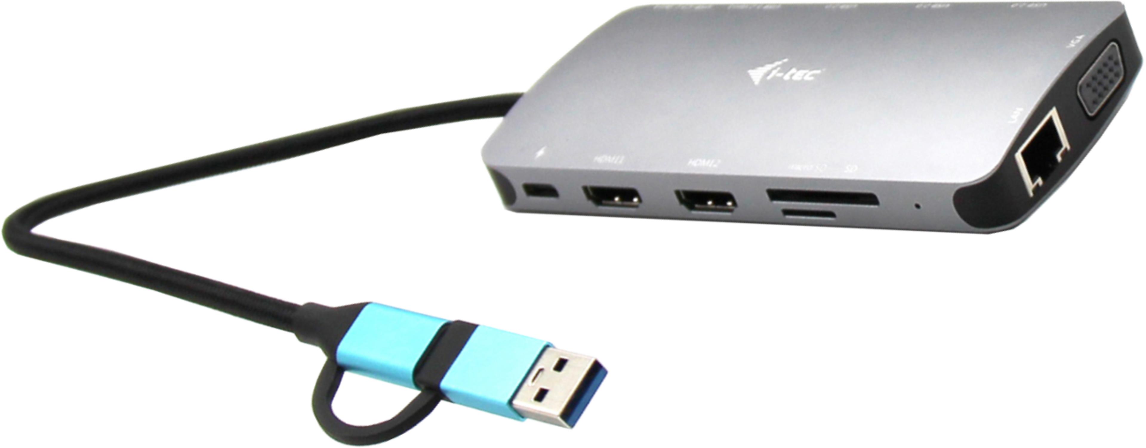 Dok i-tec Travel Nano USB C 2xHDMI + VGA