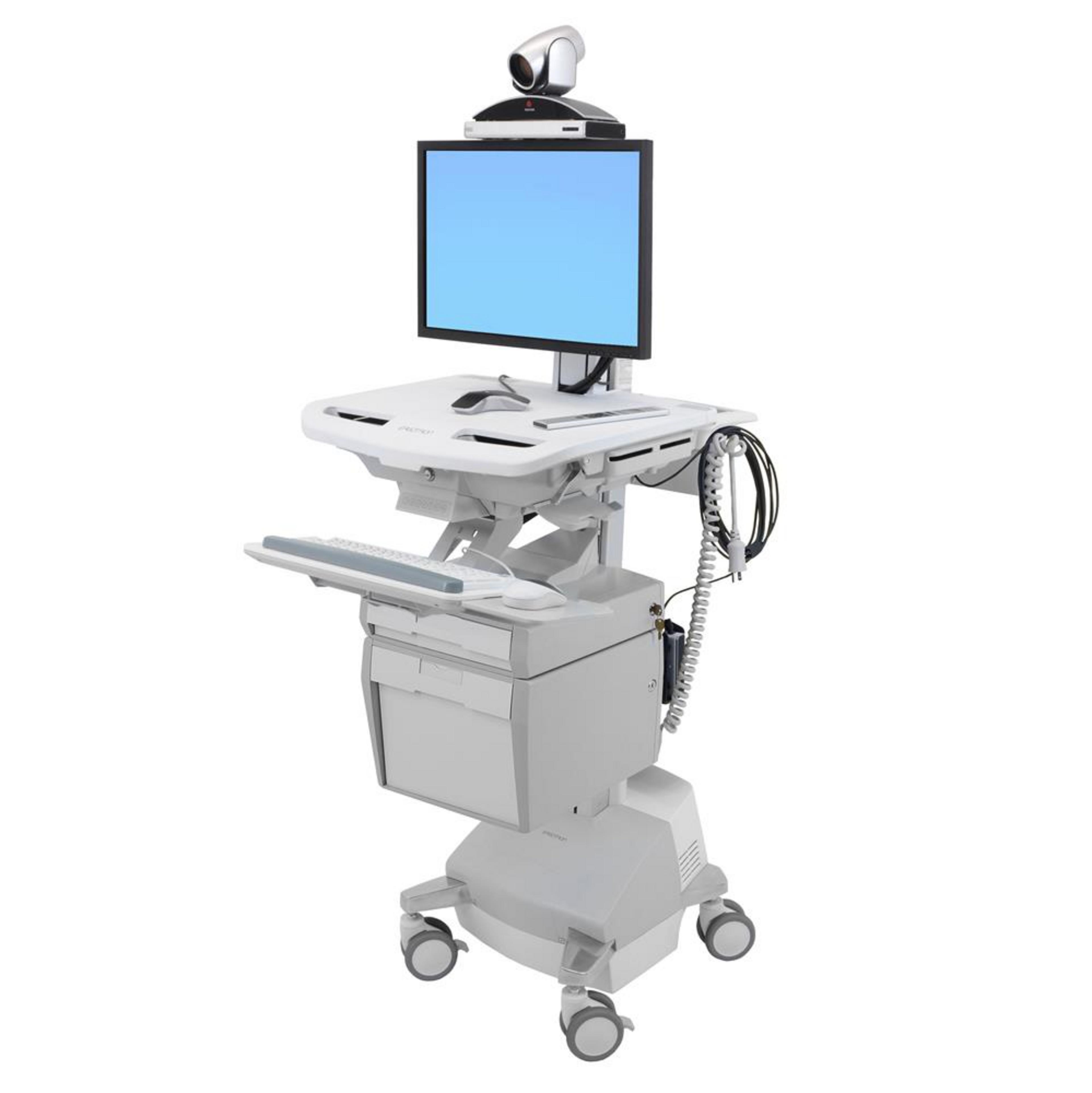 Chariot visite télémédec. Ergotron SV44