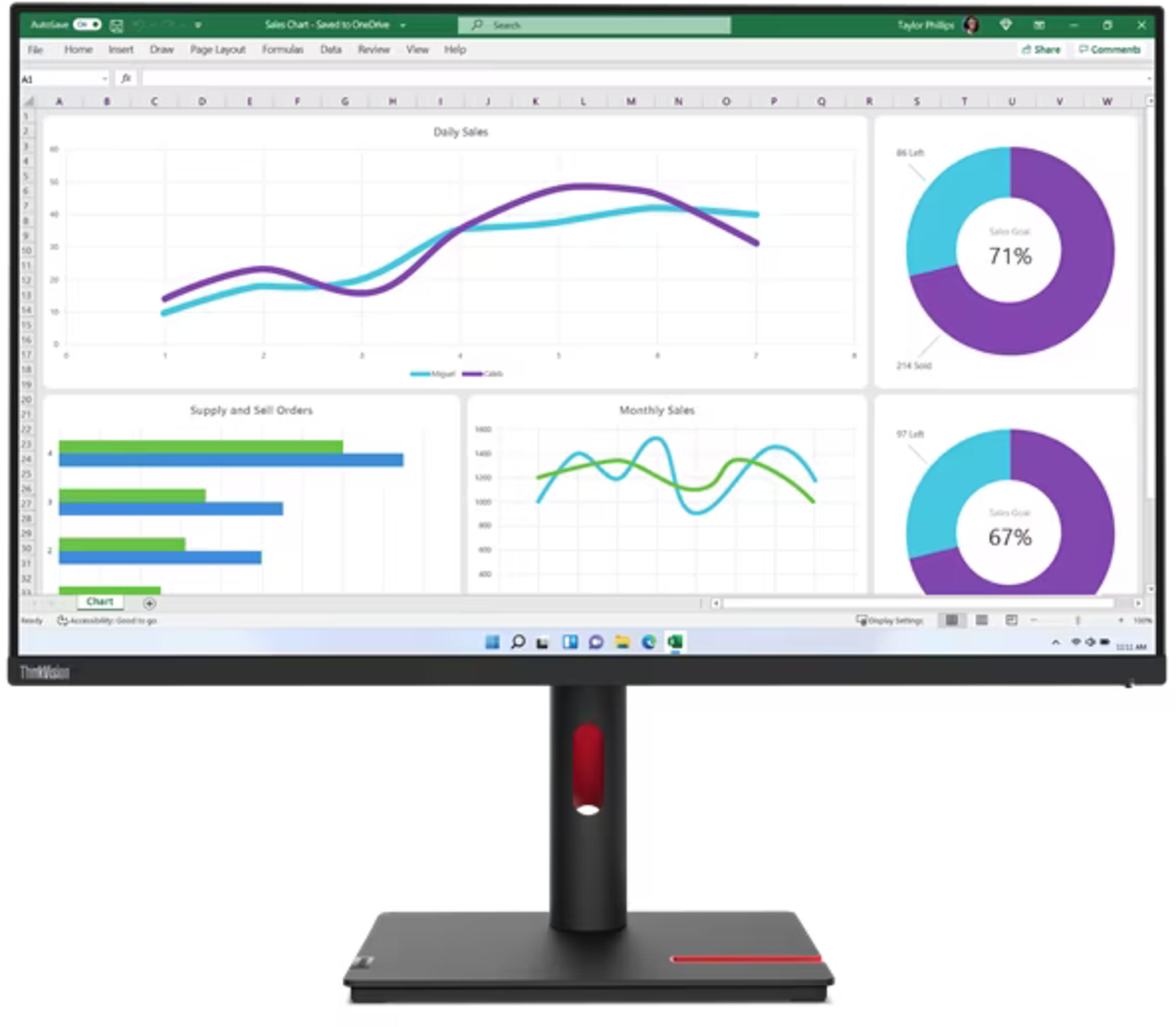 Lenovo ThinkVision T32h-30 Monitor